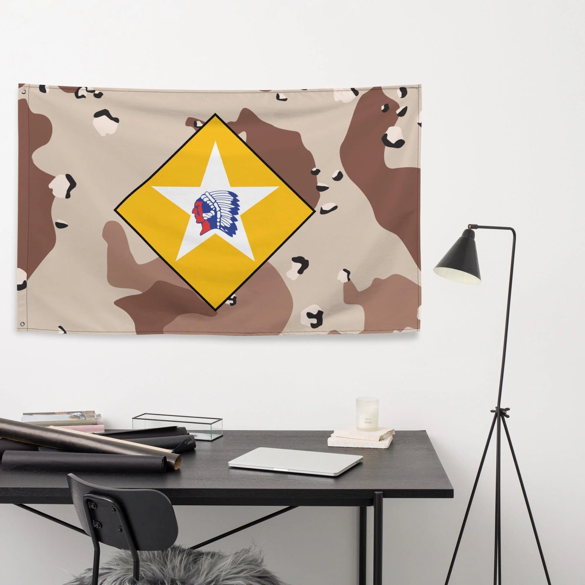 2/6 Marines Chocolate-Chip Camo Flag - Image 2