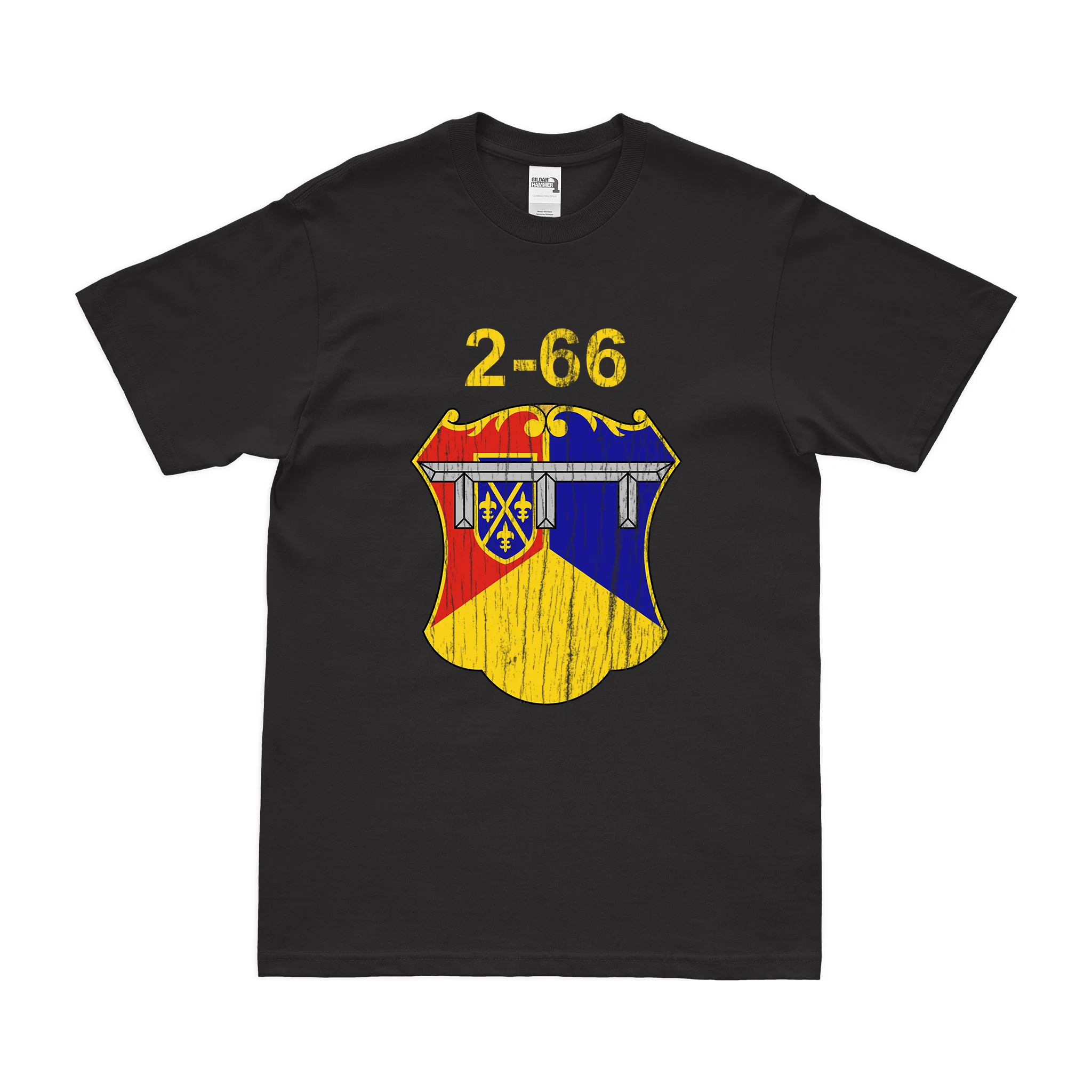 2-66 Armor Regiment Unit Emblem T-Shirt - Image 3