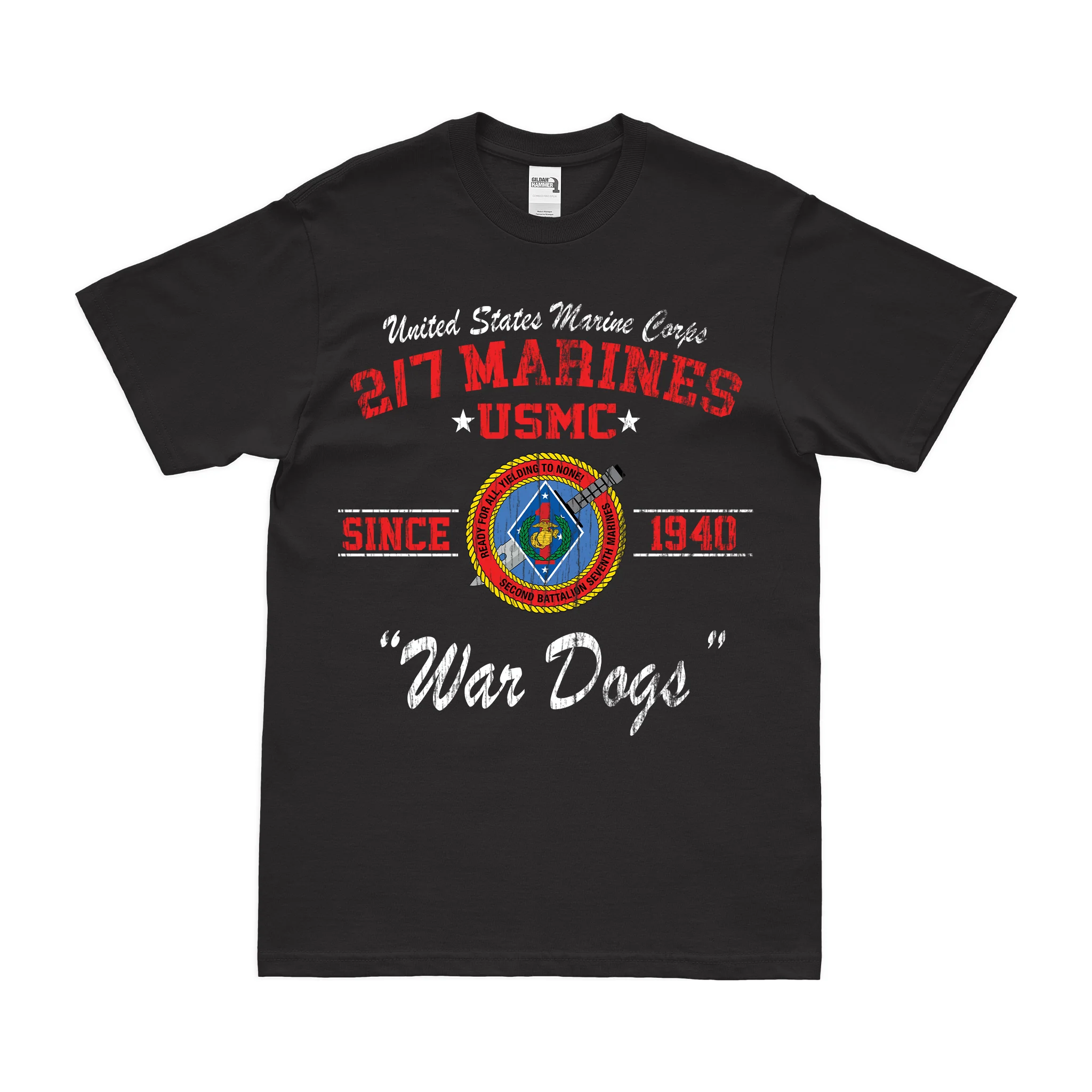 2/7 Marines Since 1940 Unit Legacy T-Shirt - Image 3
