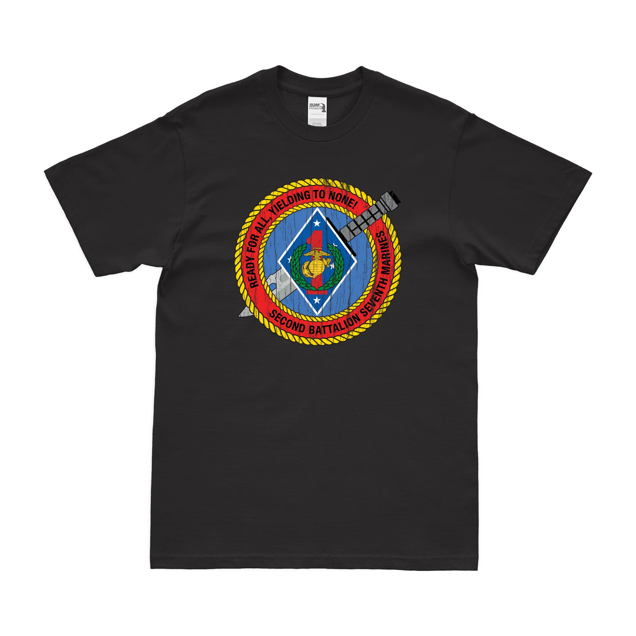 2/7 Marines Unit Emblem T-Shirt - Image 3