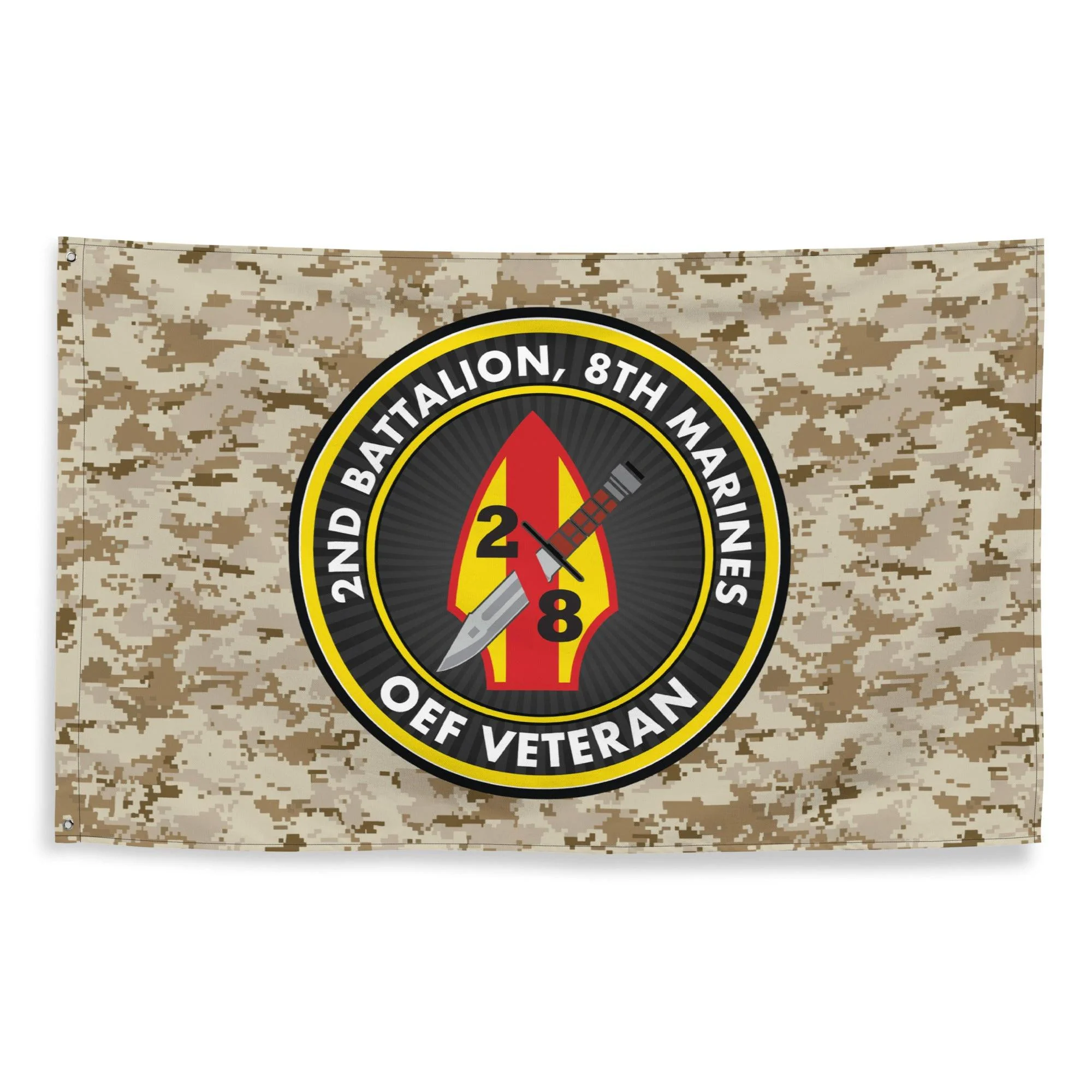 2/8 Marines Operation Enduring Freedom OEF Veteran MARPAT Flag - Image 4