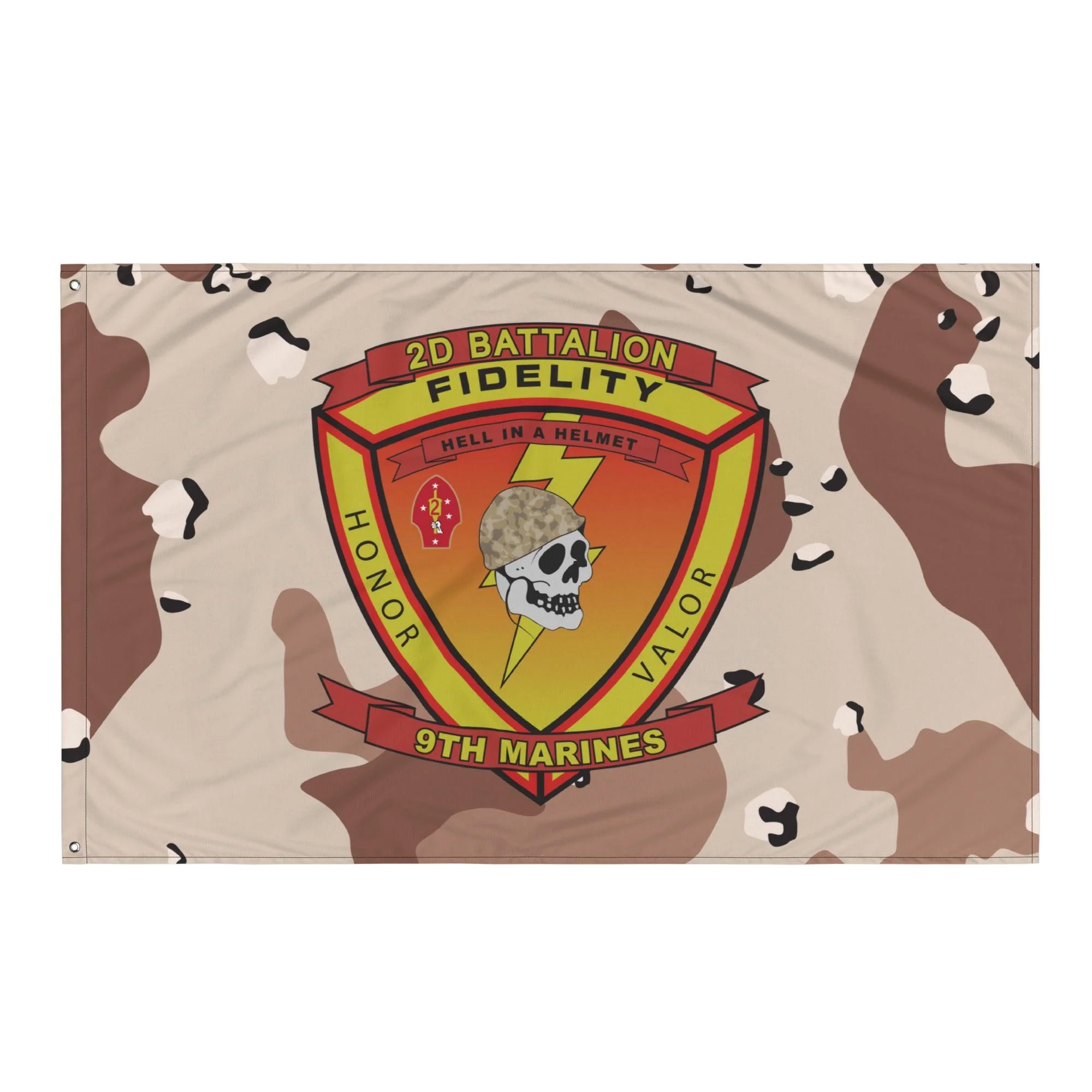 2/9 Marines Chocolate-Chip Camo Flag - Image 4