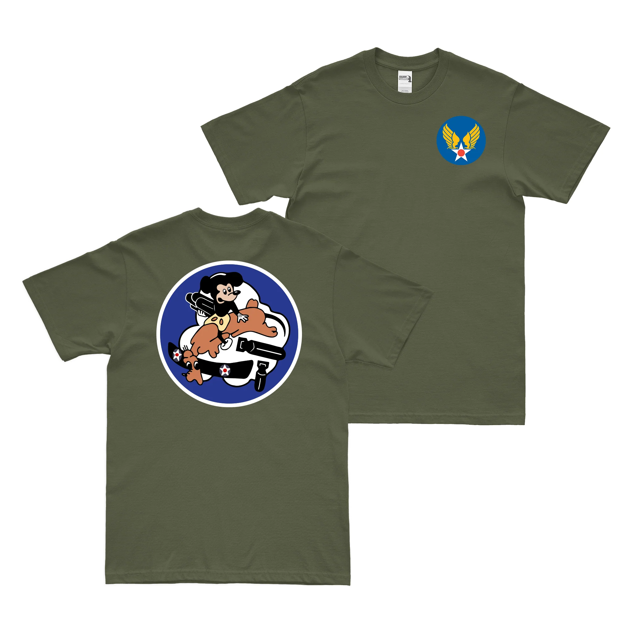 Double-Sided 349th Bombardment Squadron WW2 T-Shirt - Image 2