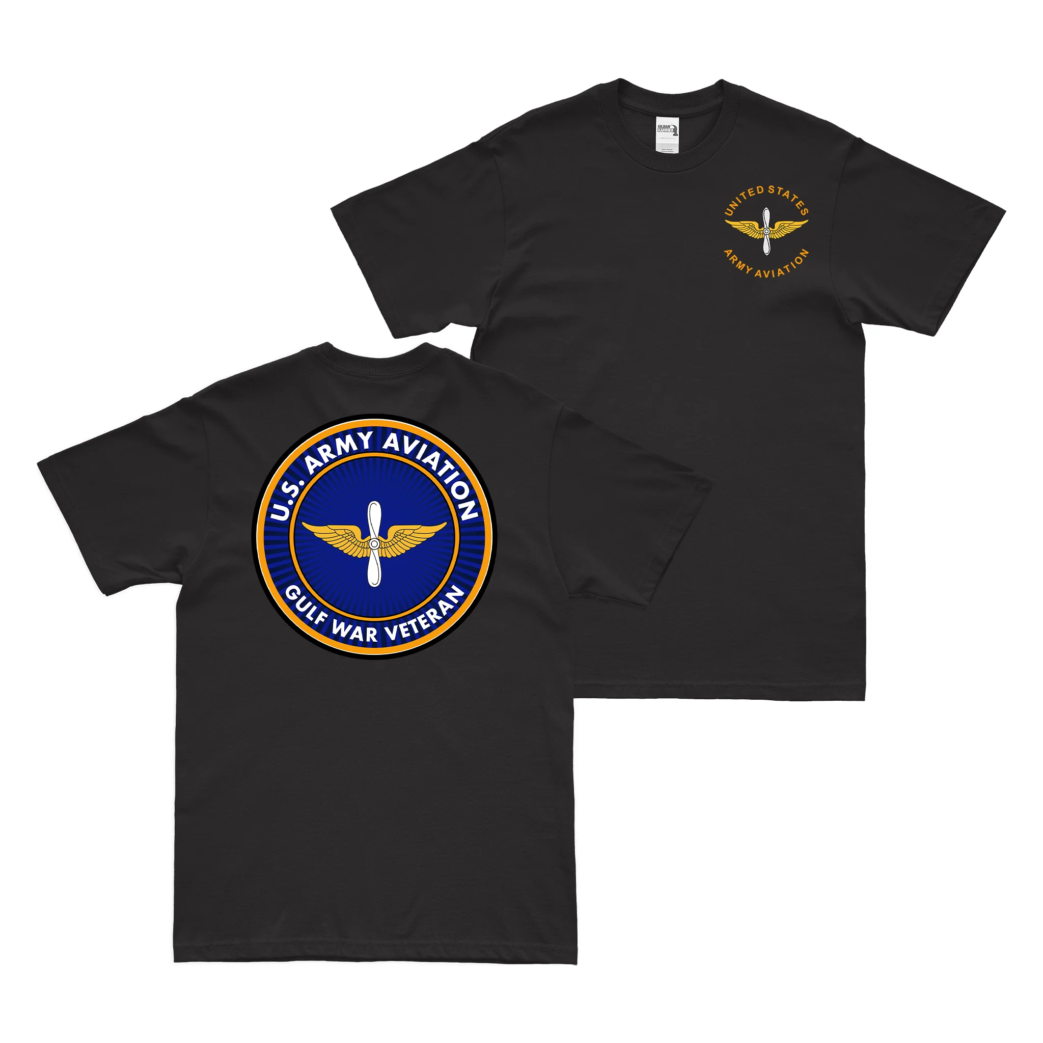 Double-Sided U.S. Army Aviation Gulf War Veteran T-Shirt
