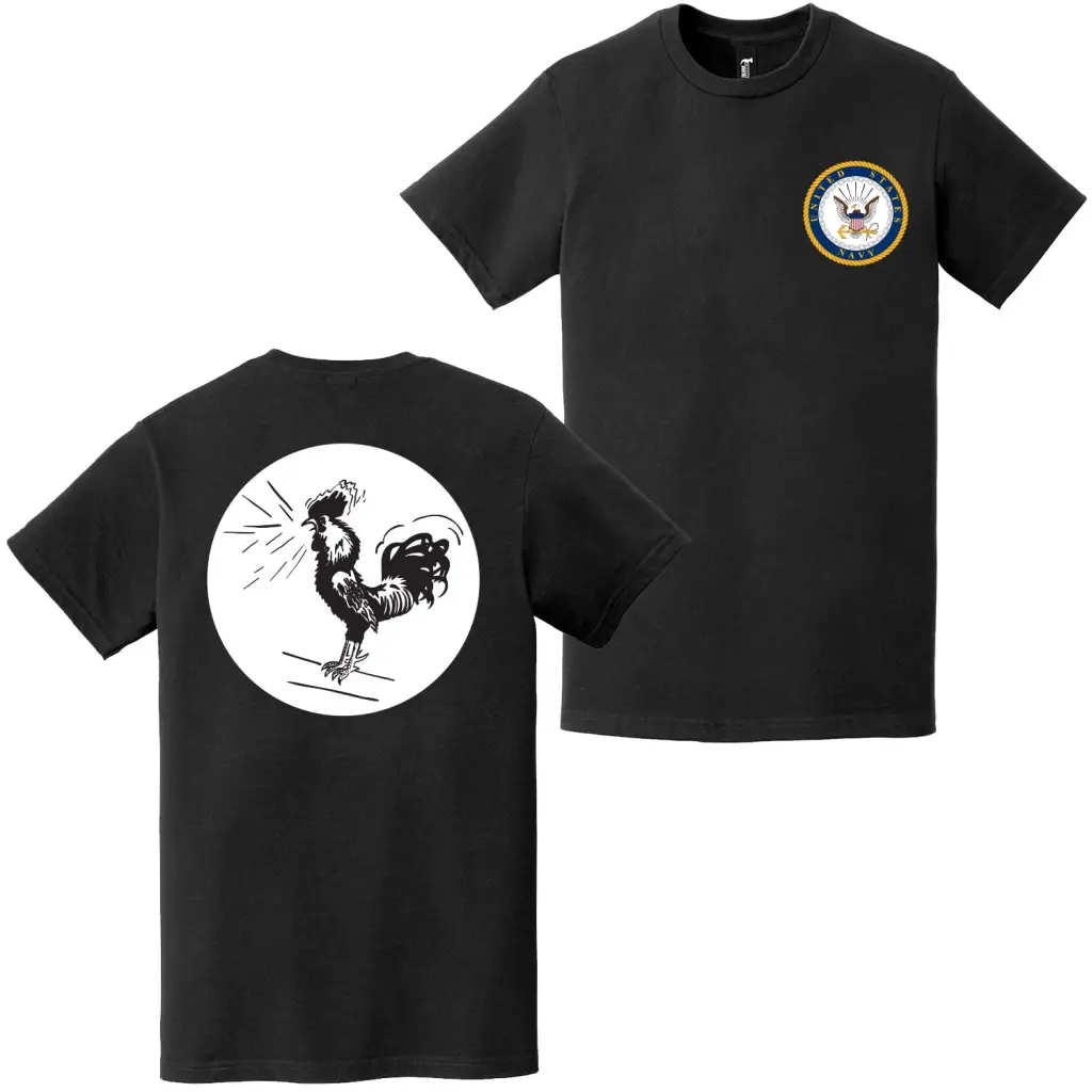Double-Sided USS Saratoga (CV-3) Navy Emblem T-Shirt