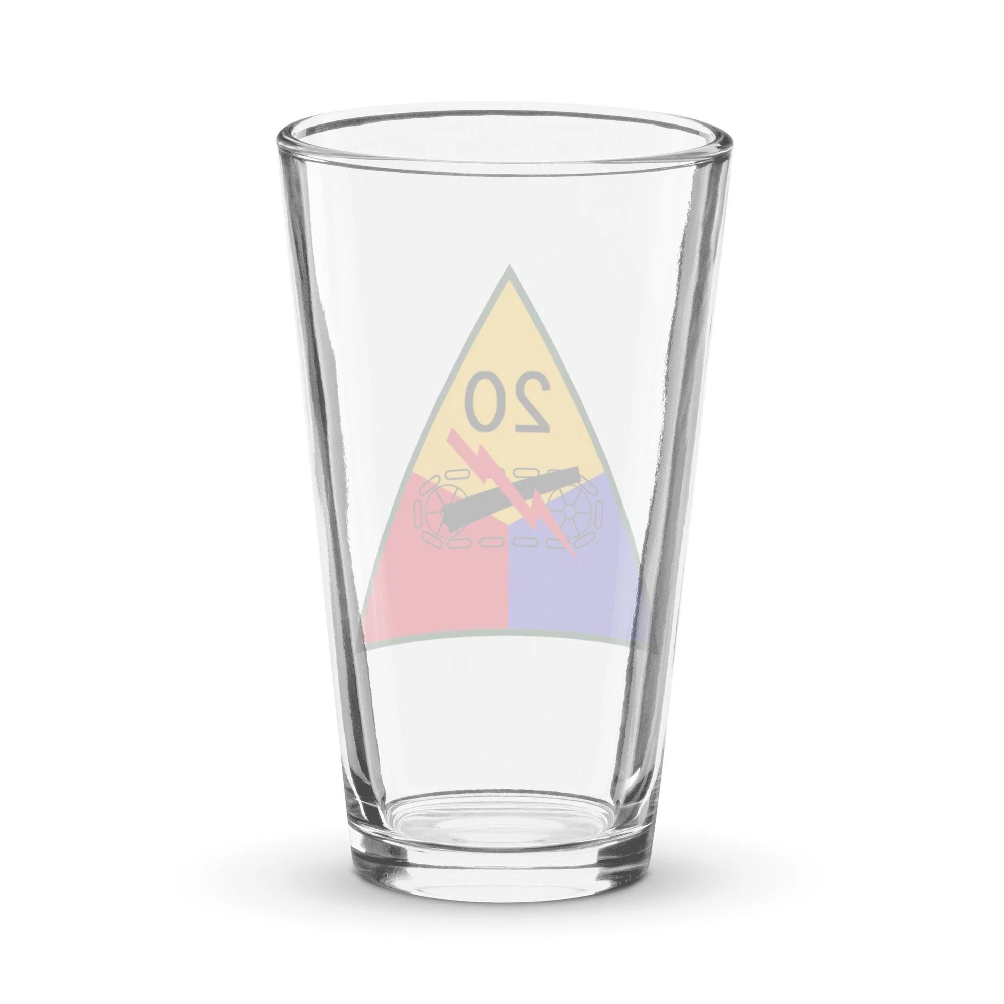 20th Armored Division Beer Pint Glass - Image 2