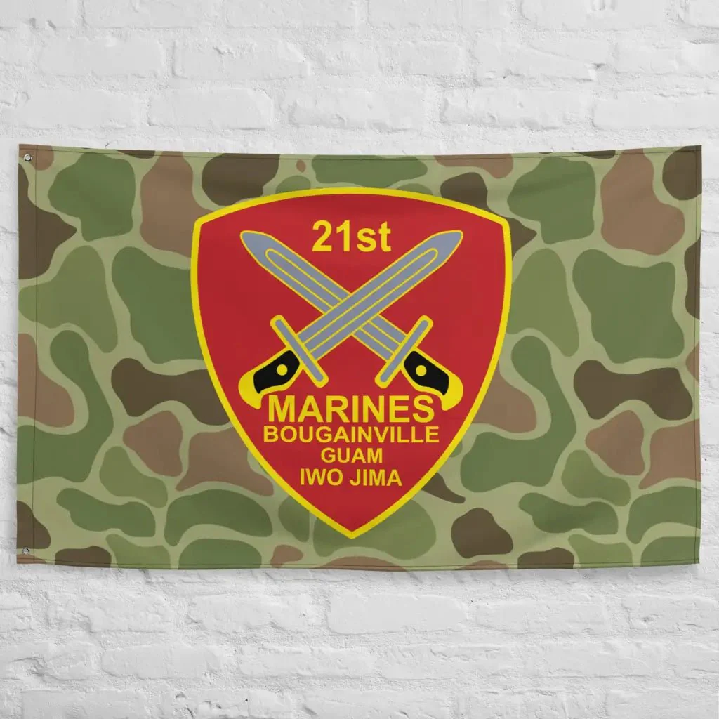 21st Marine Regiment Frogskin Camo Flag - Image 3