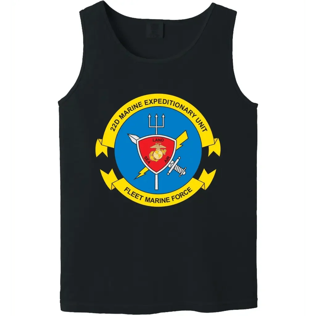 22nd Marine Expeditionary Unit (22nd MEU) Unit Logo Emblem Tank Top