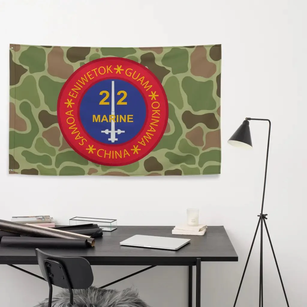 22nd Marine Regiment Frogskin Camo Flag - Image 4