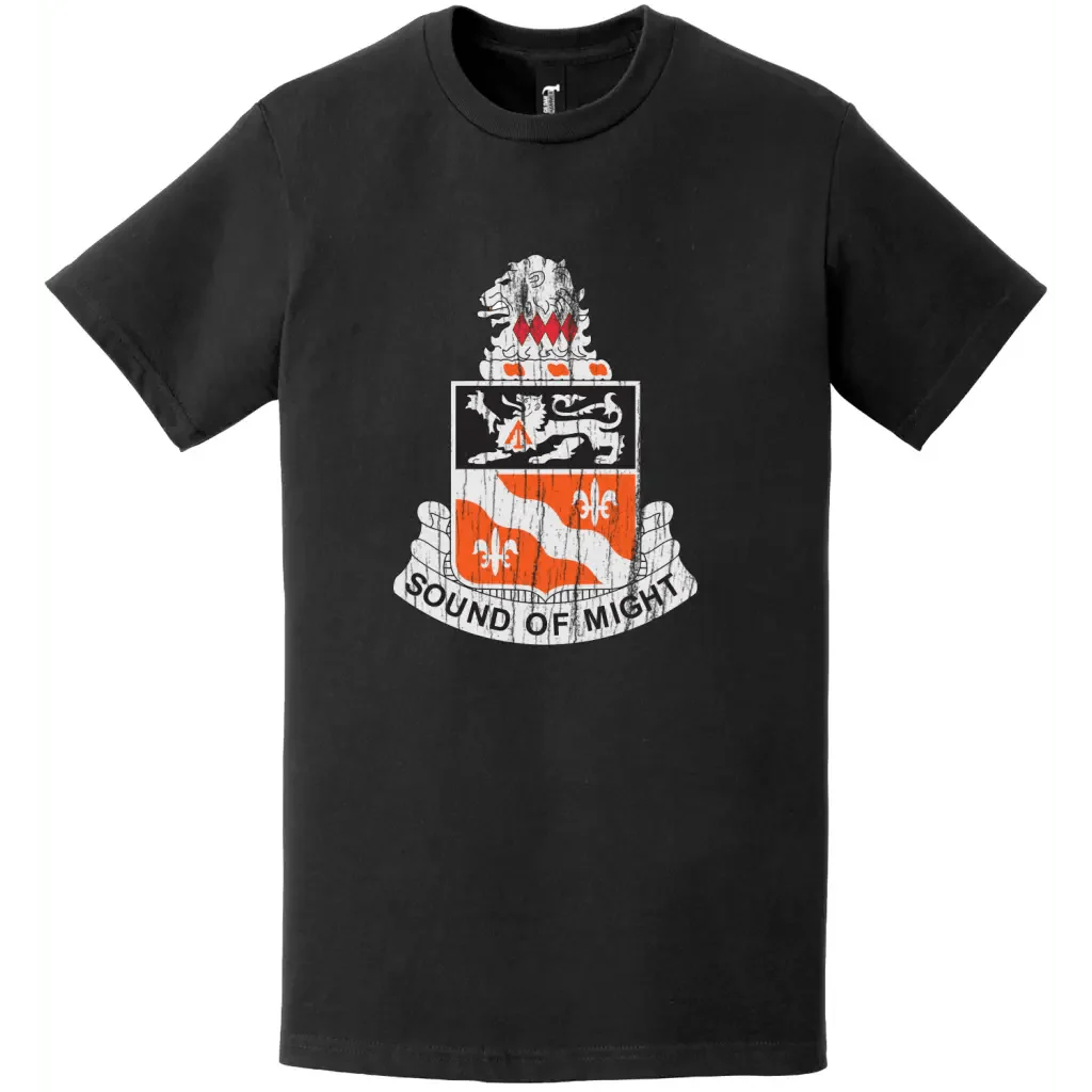 250th Signal Battalion Distressed DUI Logo Emblem T-Shirt