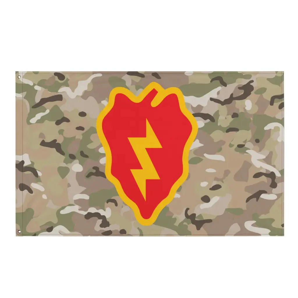 25th Infantry Division SSI OCP Camo Indoor Wall Flag