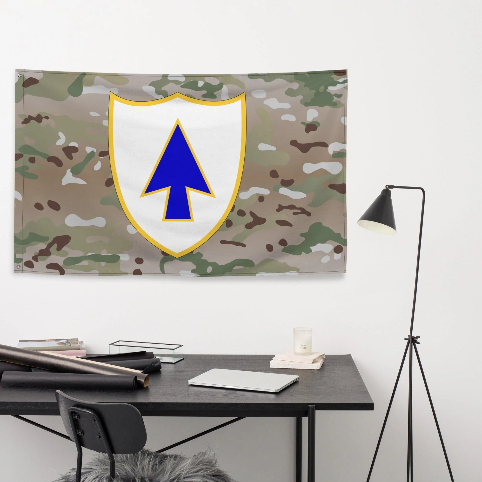 U.S. Army 26th Infantry Regiment Multicam Flag - Image 3
