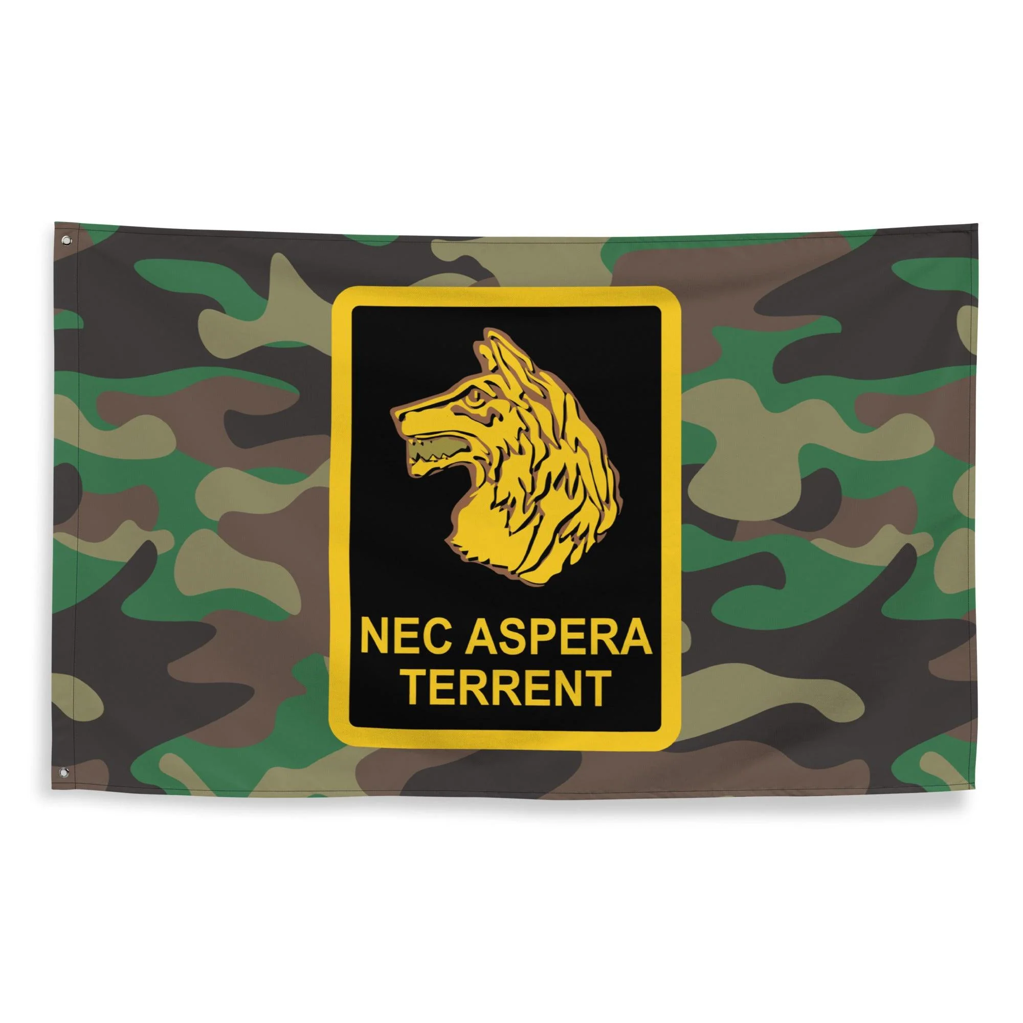 U.S. Army 27th Infantry 'Wolfhounds' BDU Jungle Camo Flag - Image 4