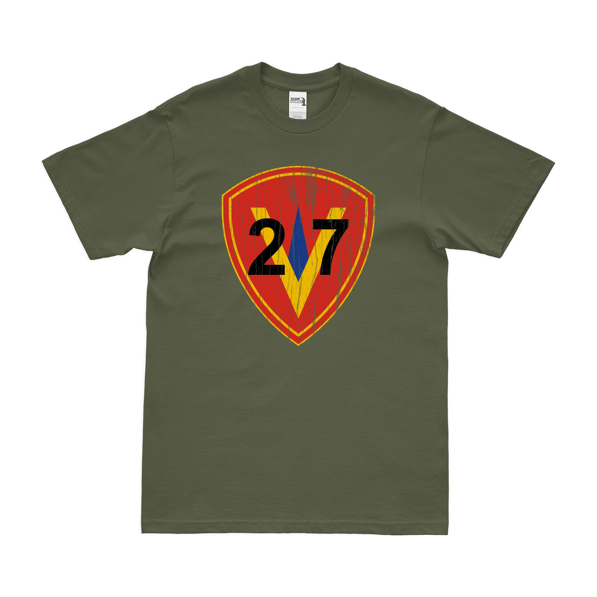 27th Marine Regiment Logo Emblem T-Shirt - Image 4