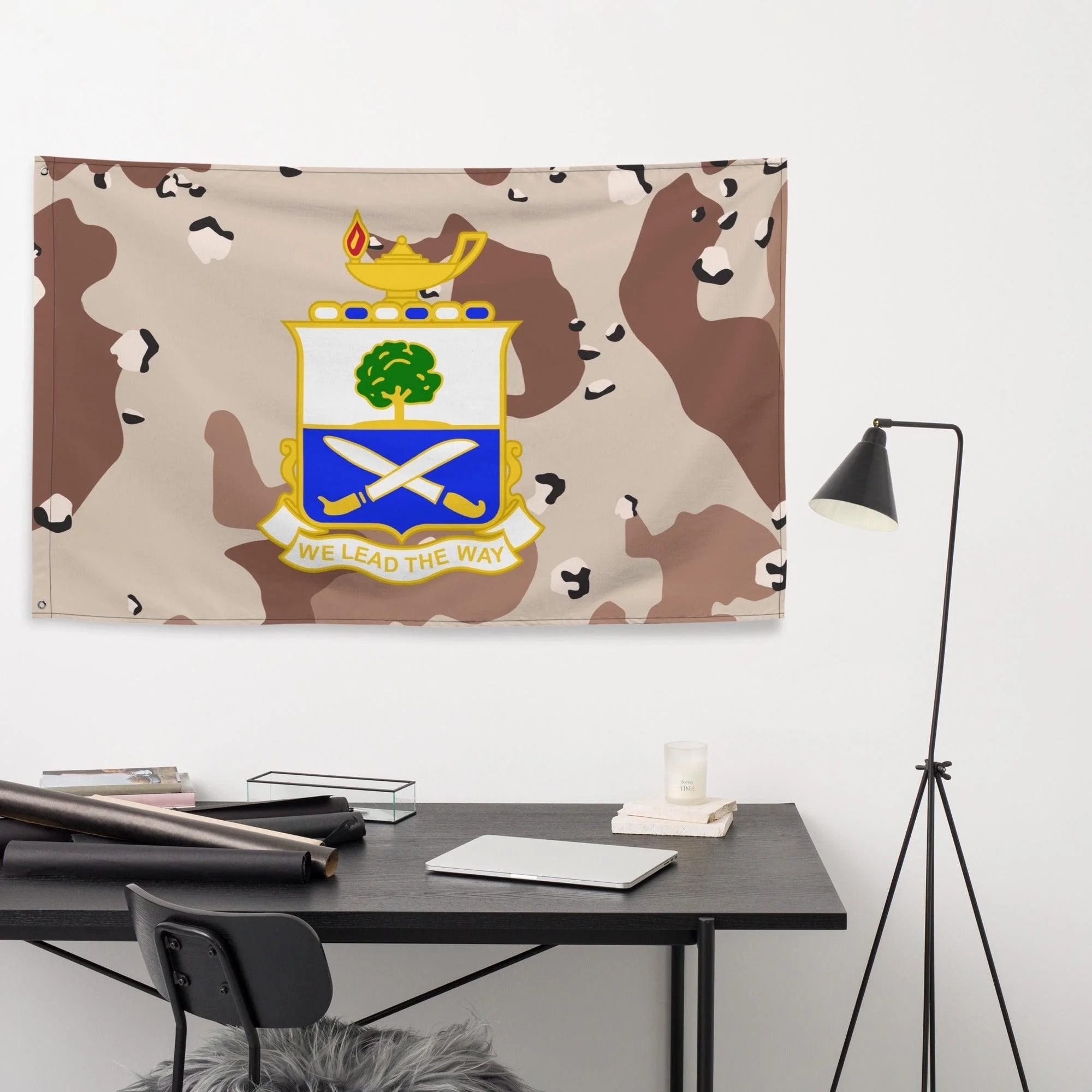 U.S. Army 29th Infantry Regiment Chocolate-Chip Camo Flag - Image 3