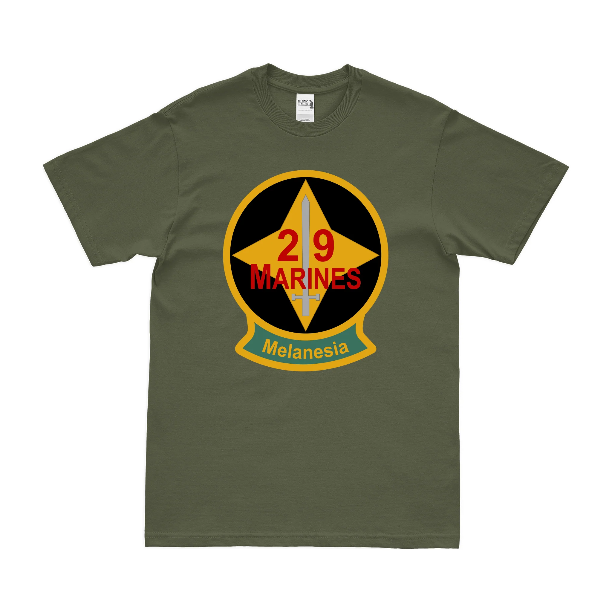 29th Marine Regiment Logo Emblem T-Shirt - Image 2