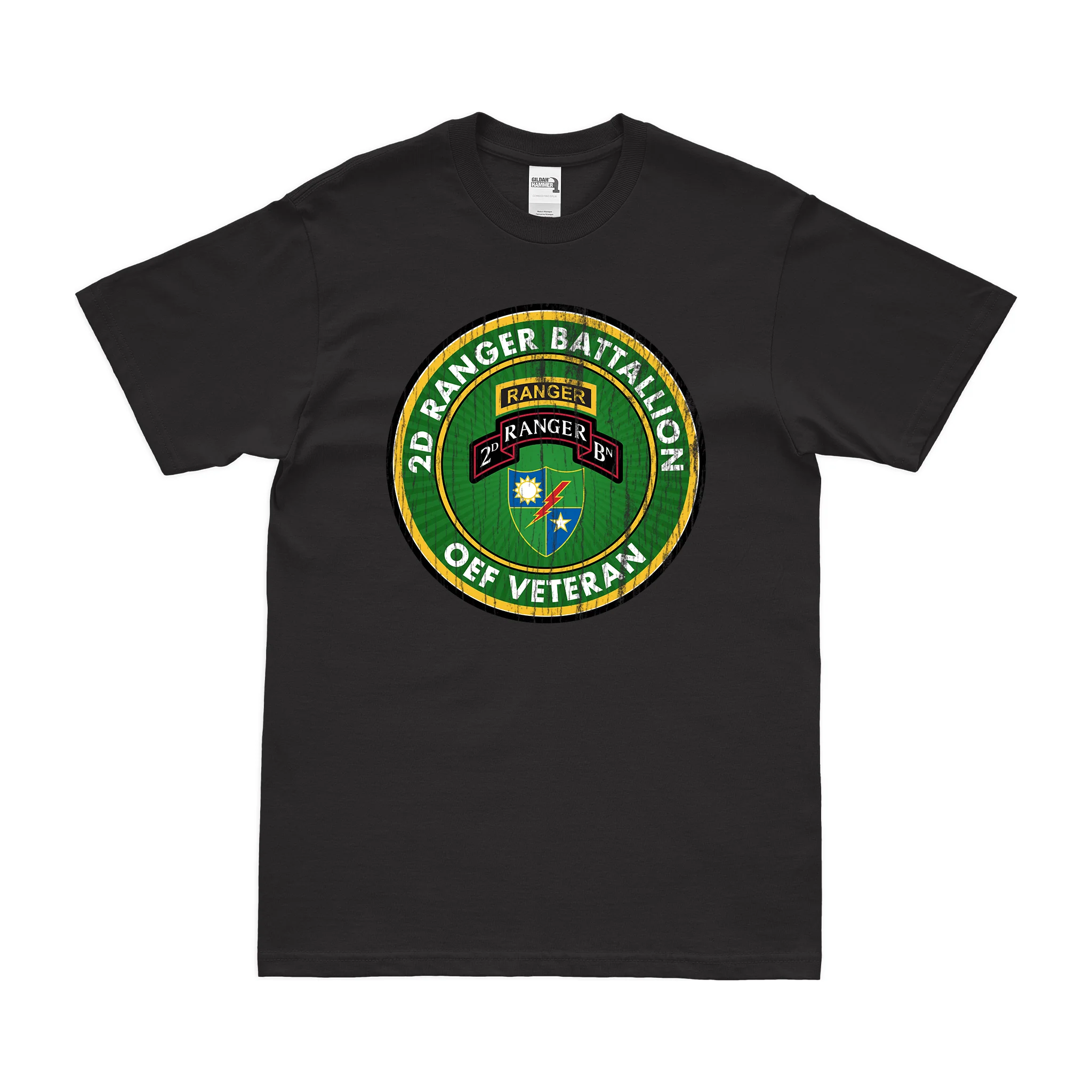 2d Ranger Battalion OEF Veteran T-Shirt - Image 3