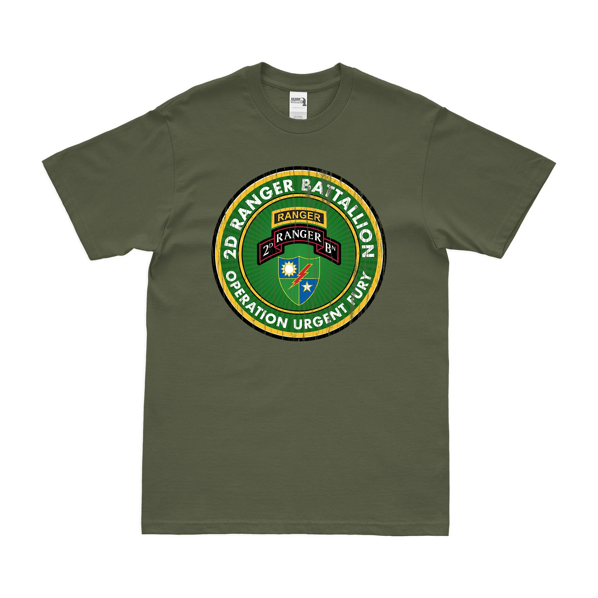2d Ranger Battalion Operation Urgent Fury T-Shirt - Image 4