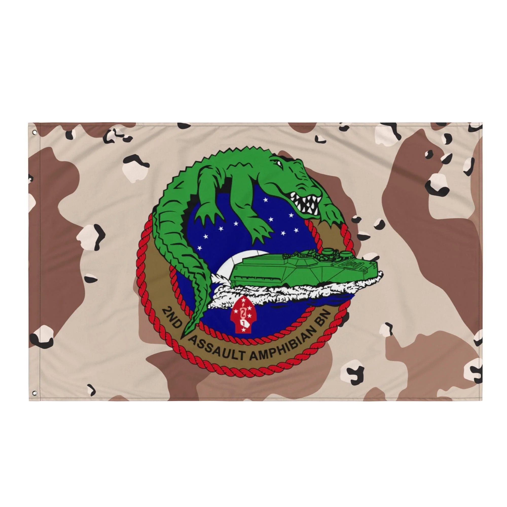 2nd AABn USMC Chocolate-Chip Camo Flag - Image 4