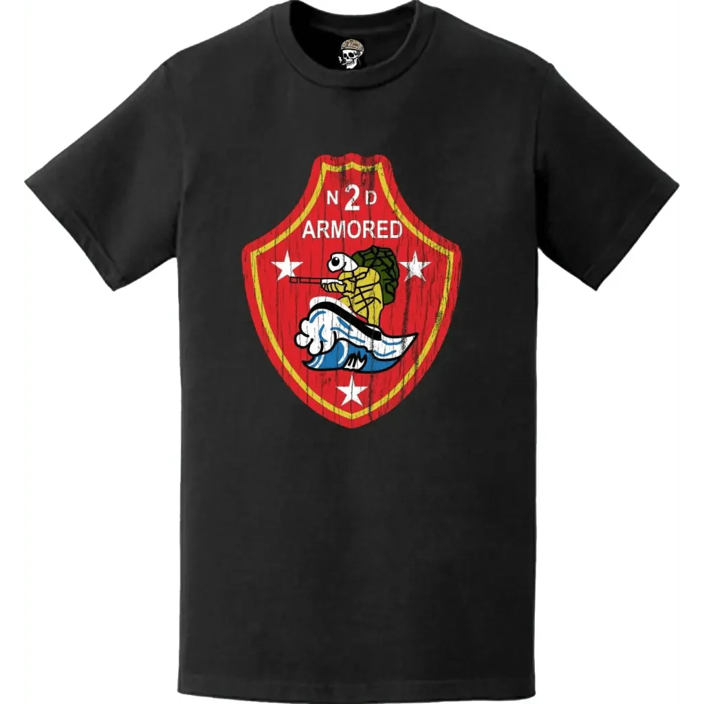 2nd Armored Amphibian Tractor Battalion WW2 Emblem Logo T-Shirt