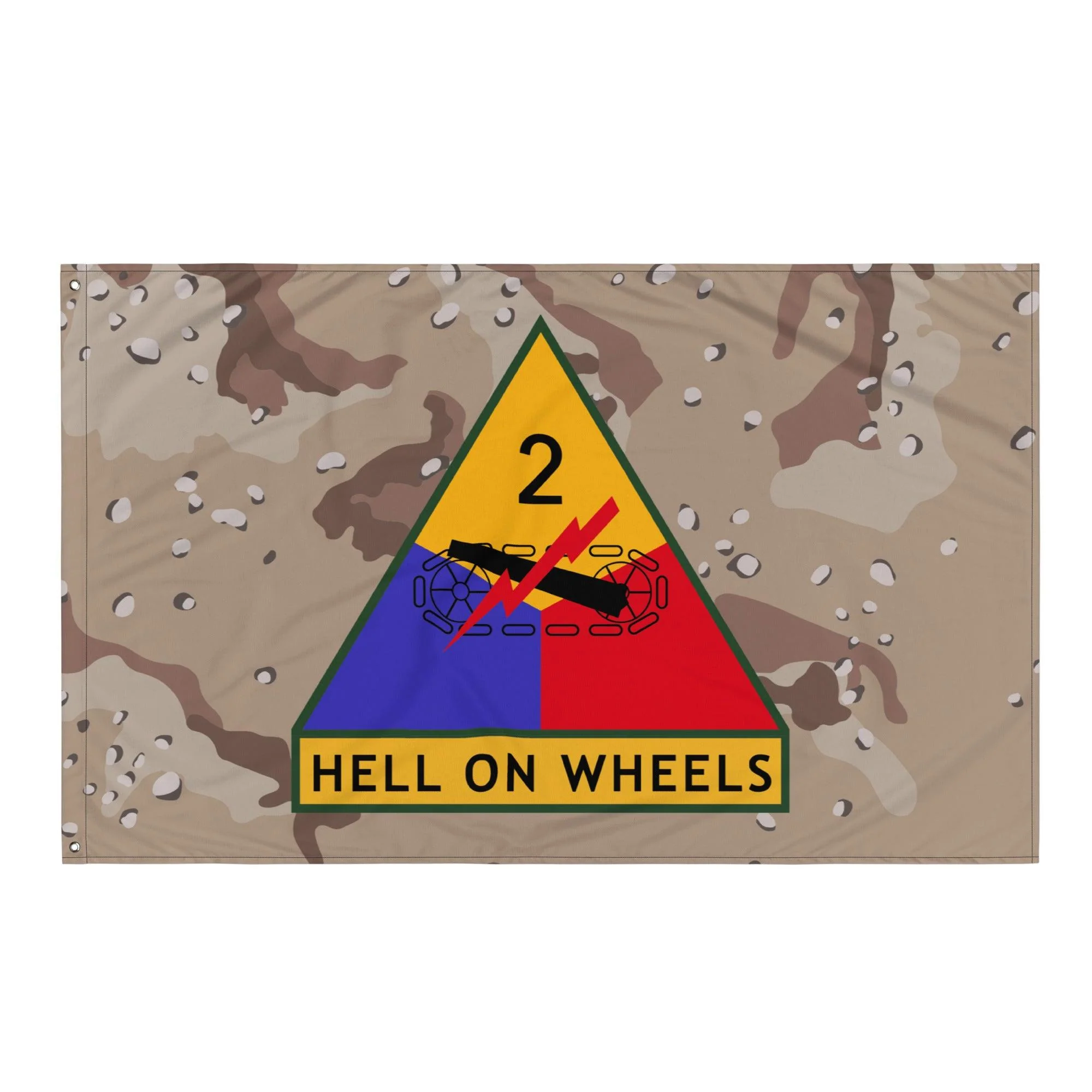 2nd Armored Division Chocolate Chip Camo Flag - Image 4
