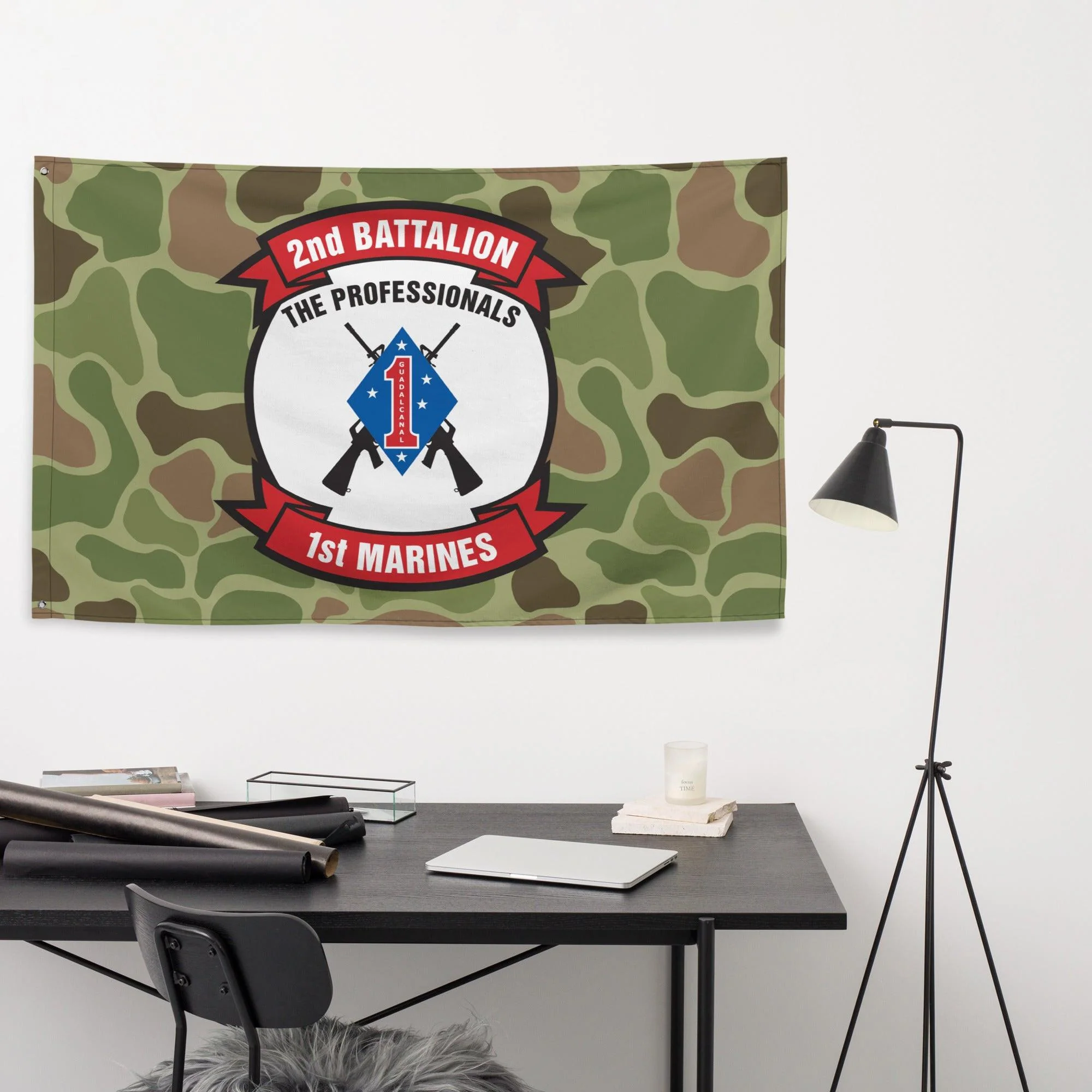 2/1 Marines Frogskin Camo Flag - Image 2