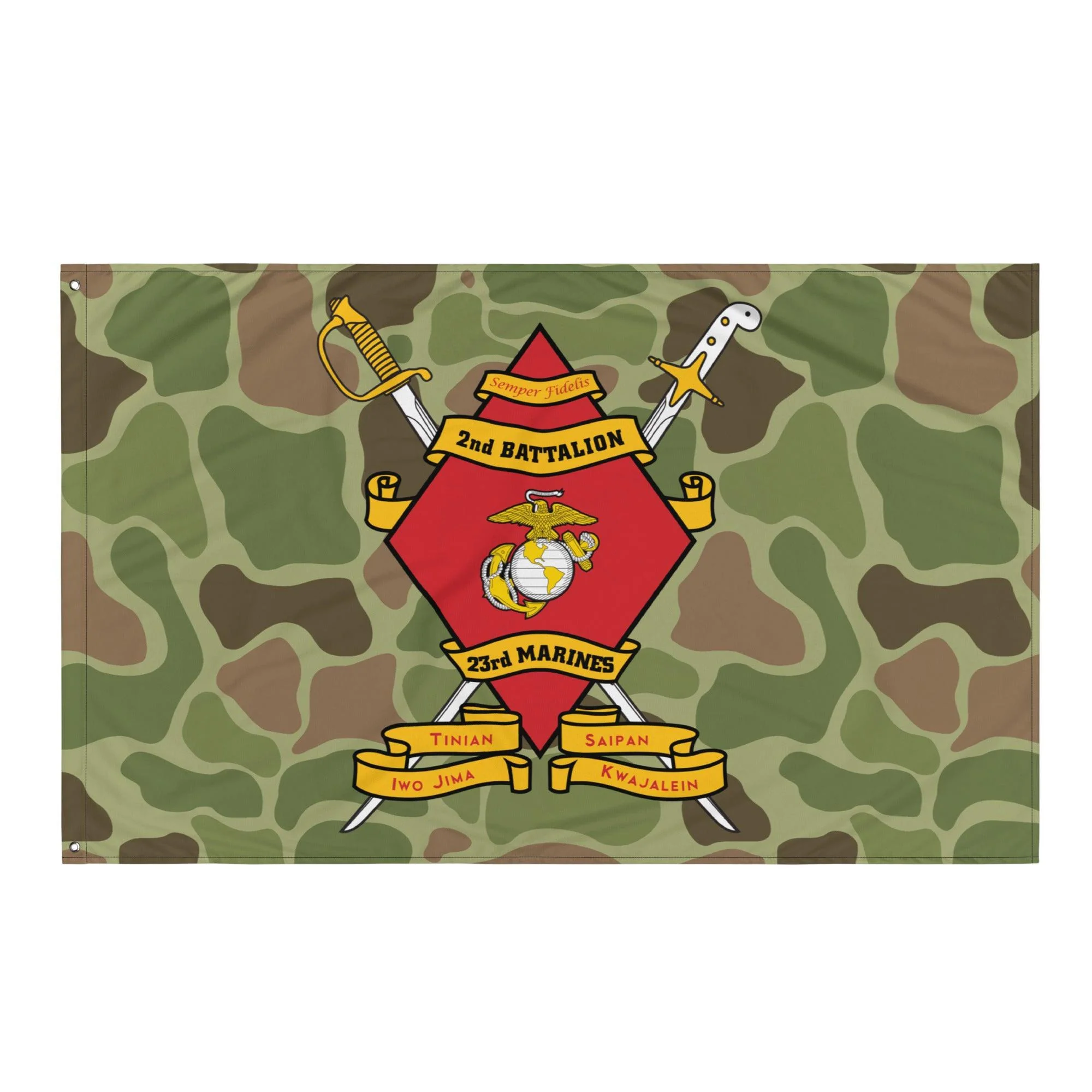 2nd Battalion 23rd Marines (2/23 Marines) Frogskin Camo Flag - Image 4