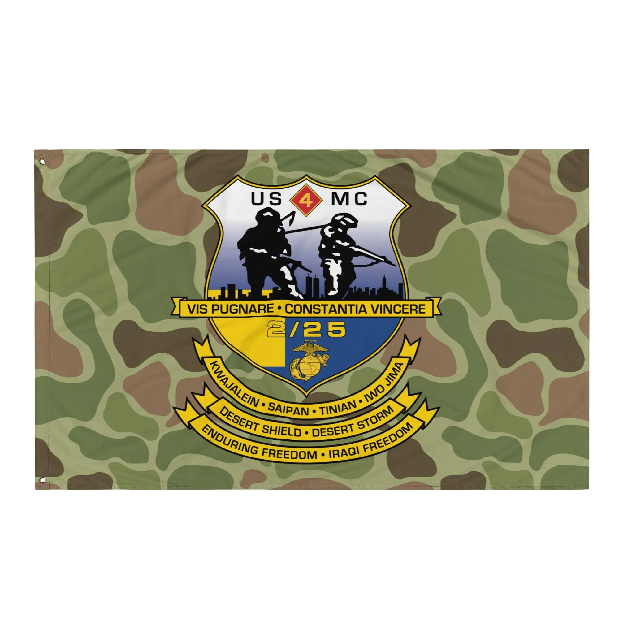 2nd Battalion 25th Marines (2/25 Marines) Frogskin Camo Flag - Image 3