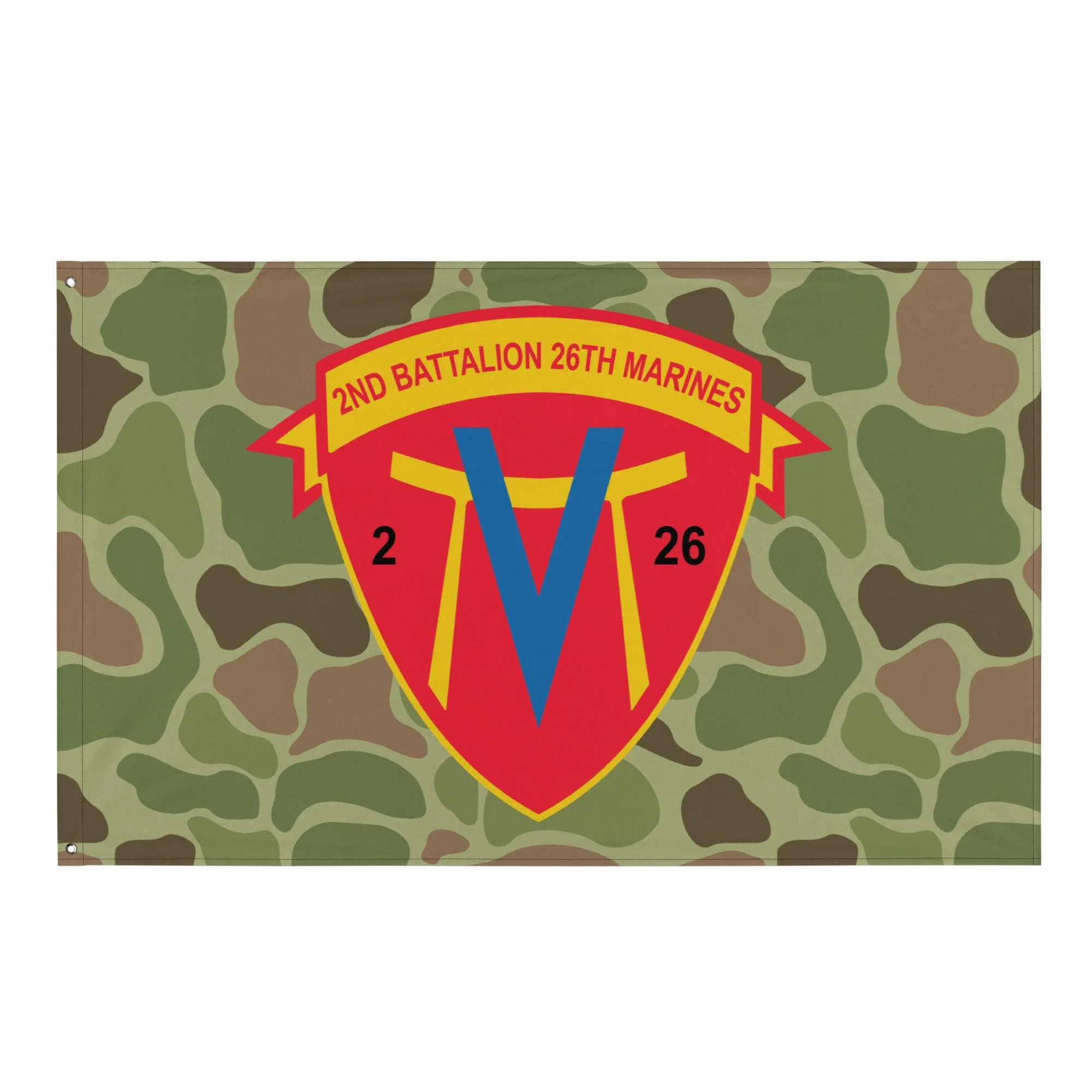 2nd Battalion 26th Marines (2/26 Marines) Frogskin Camo Flag