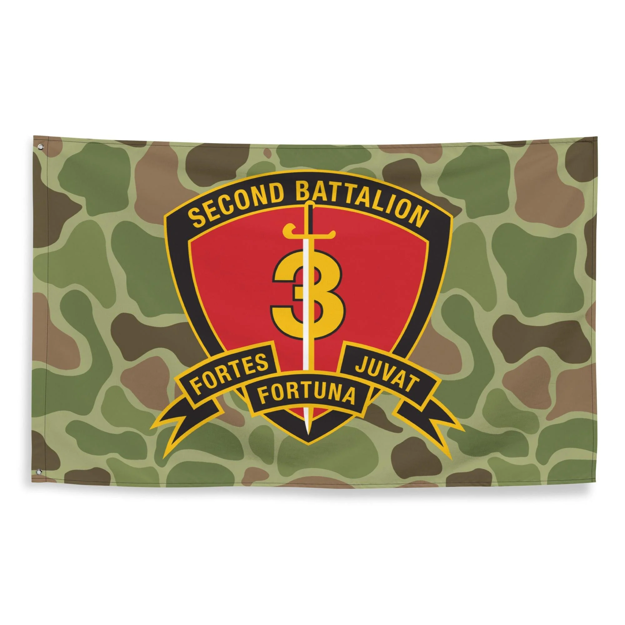 2nd Battalion 3rd Marines (2/3 Marines) Frogskin Camo Flag - Image 3