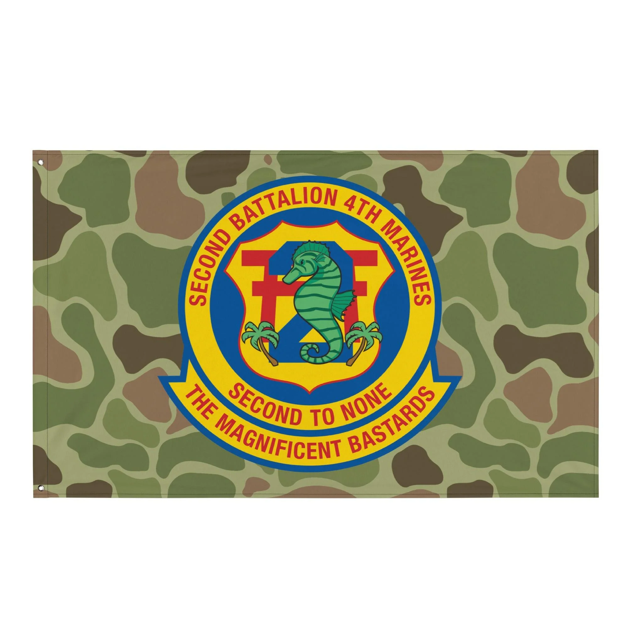 2nd Battalion 4th Marines (2/4 Marines) Frogskin Camo Flag