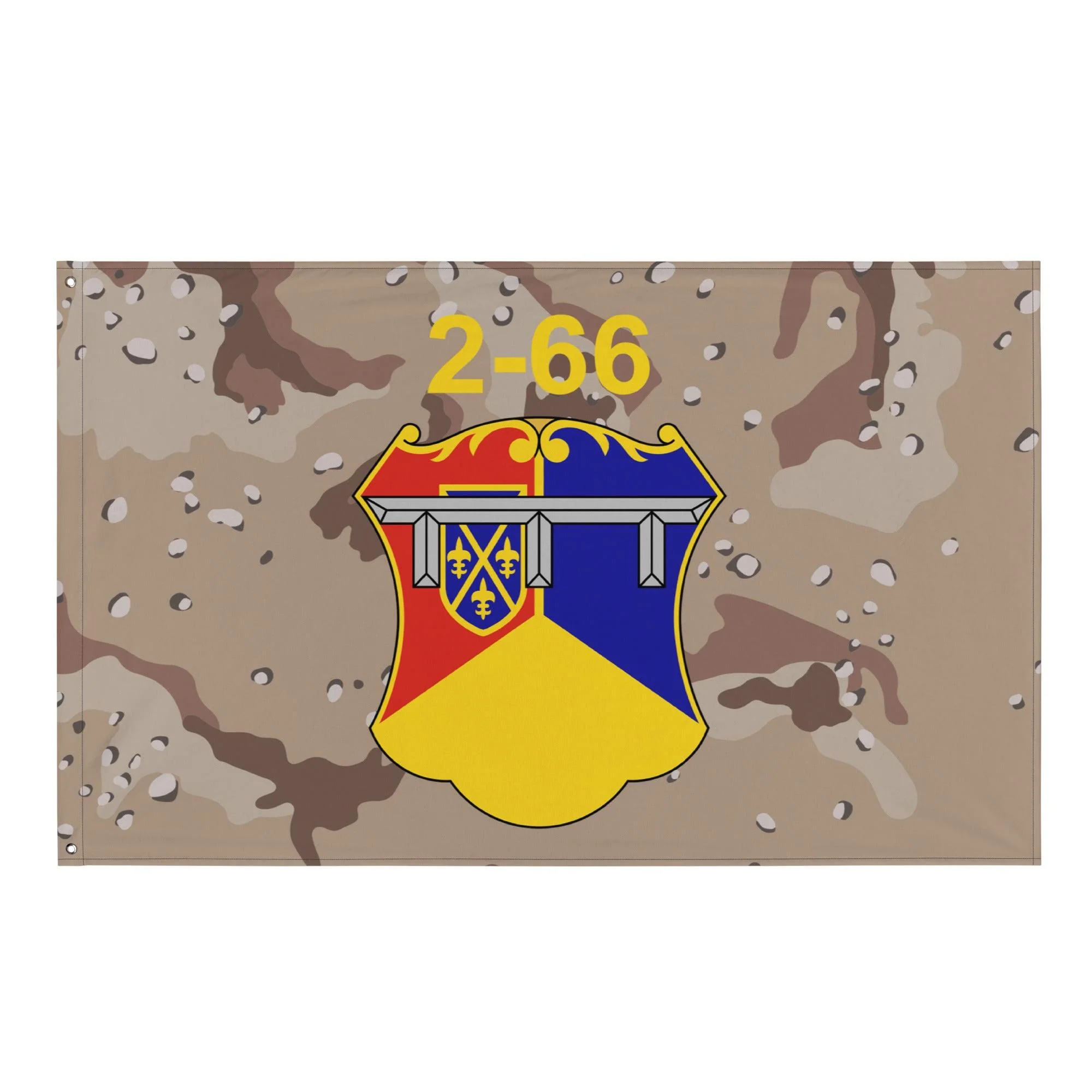 2nd Battalion, 66th Armor Regiment (2-66 AR) Chocolate Chip Camo Flag