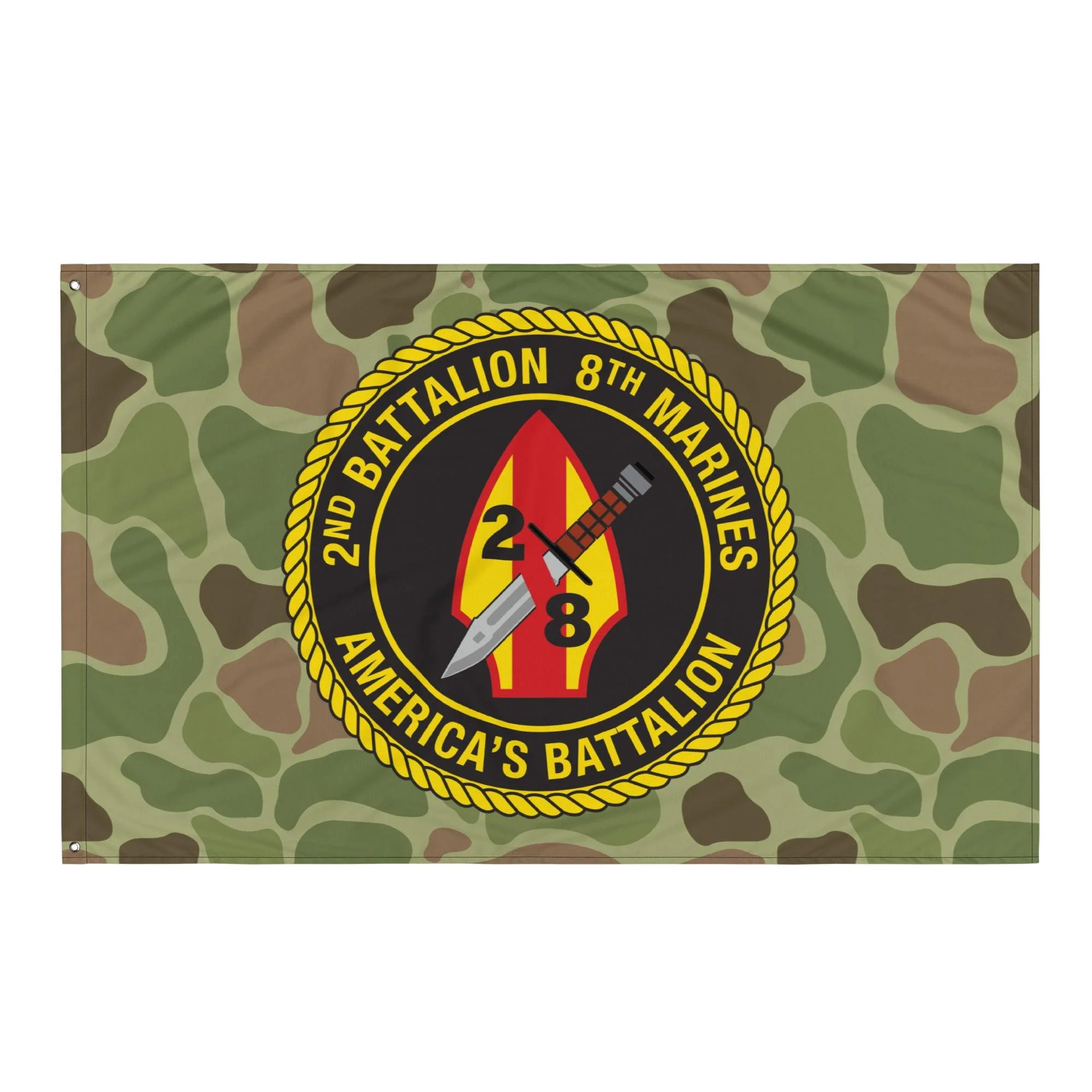 2nd Battalion 8th Marines (2/8 Marines) Frogskin Camo Flag - Image 4