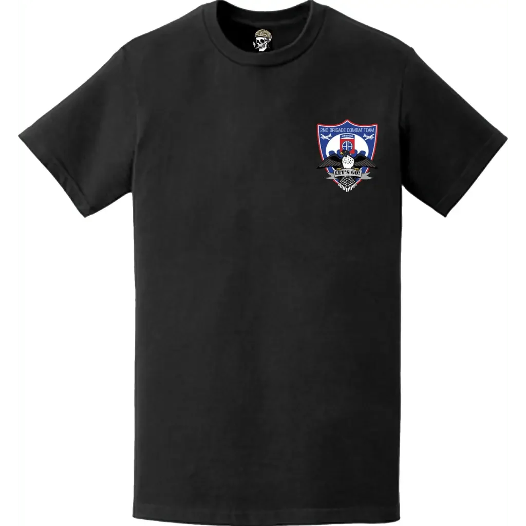 2nd BCT "Falcon Brigade" 82nd Airborne Division Left Chest T-Shirt