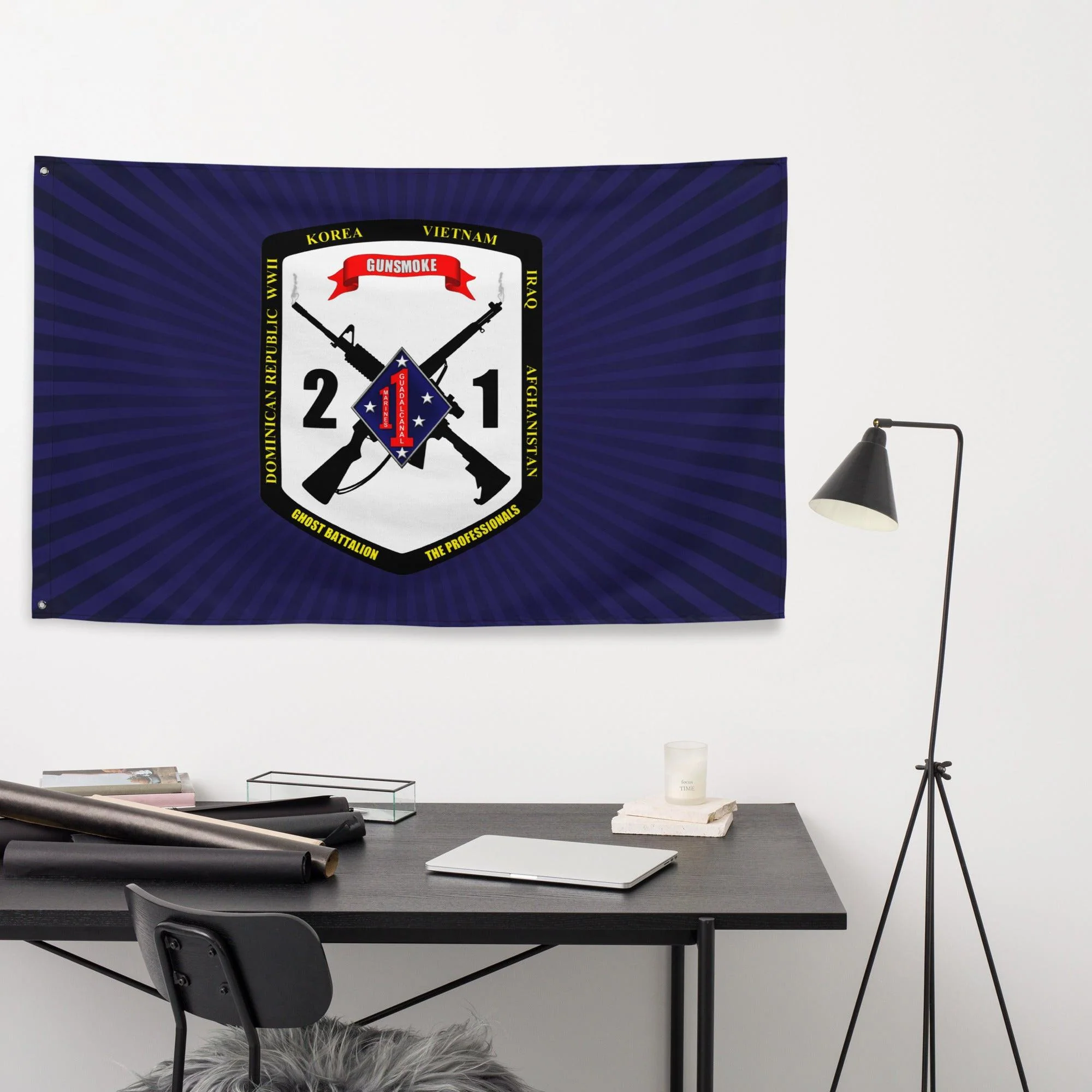 2nd Bn 1st Marines (2/1 Marines) Flag - Image 2