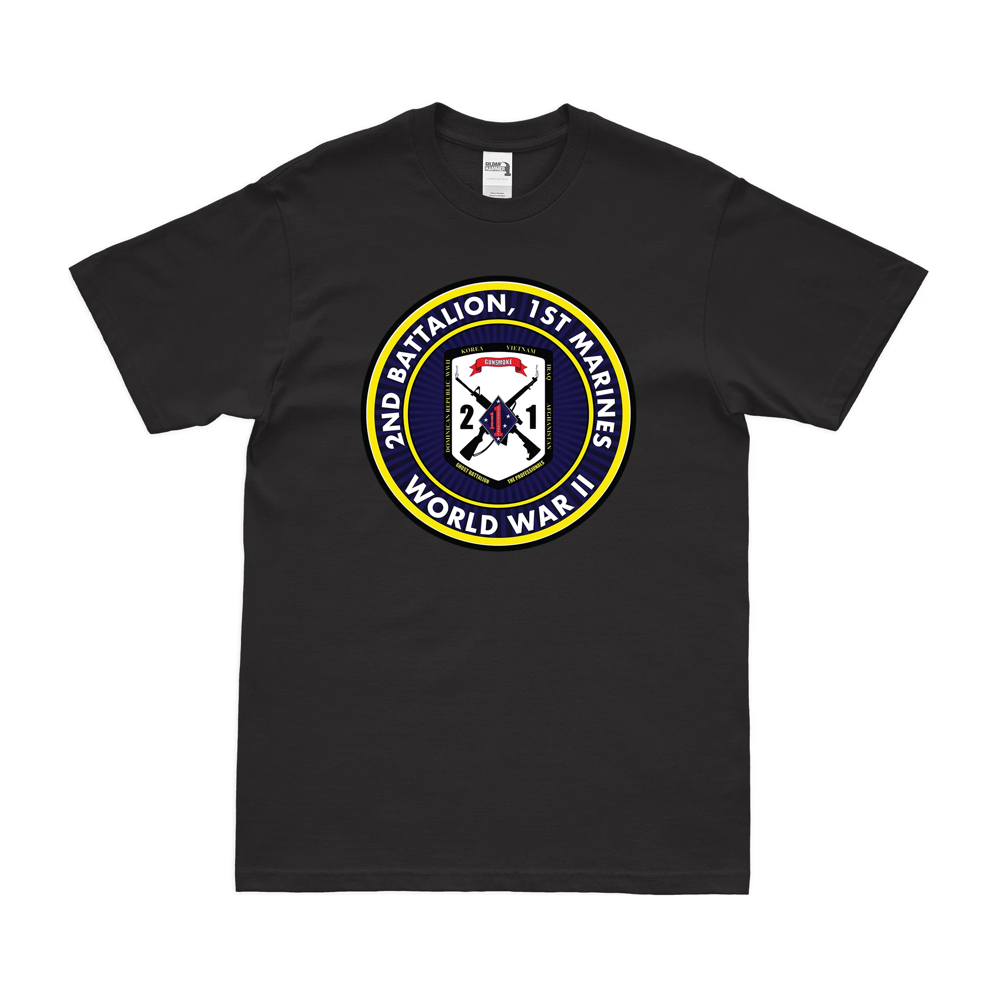 2nd Bn 1st Marines (2/1 Marines) World War II T-Shirt