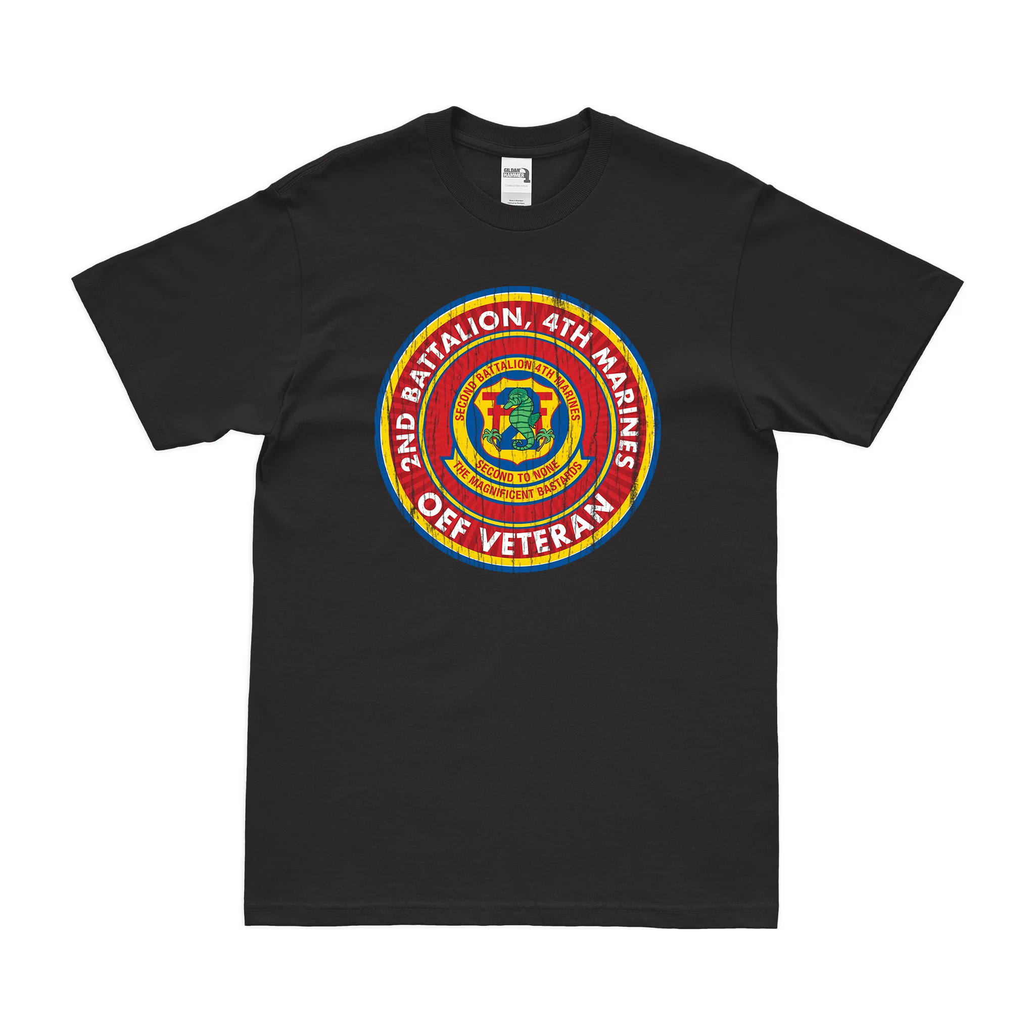 2nd Bn 4th Marines (2/4 Marines) OEF Veteran T-Shirt - Image 3