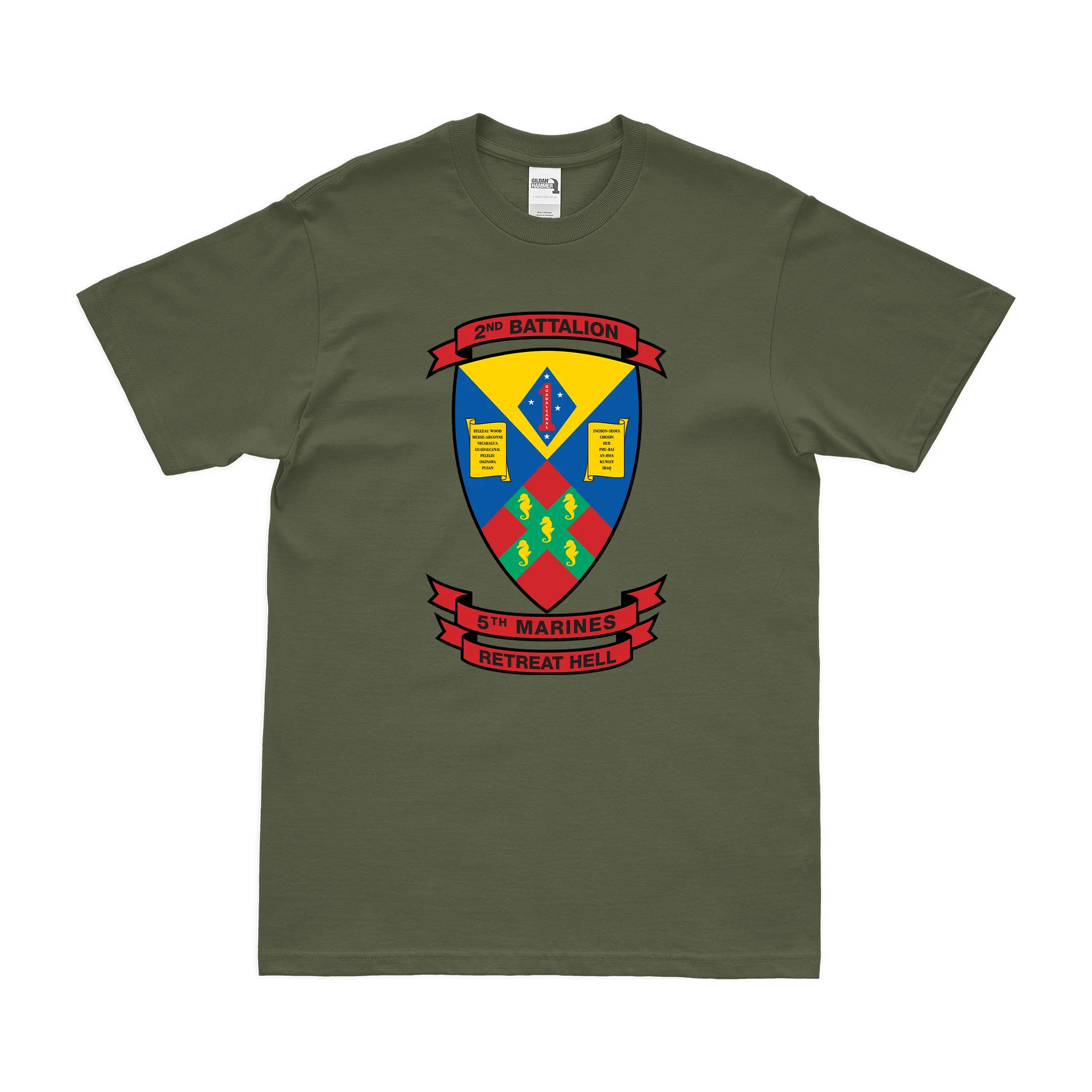 2nd Bn 5th Marines (2/5 Marines) T-Shirt - Image 2