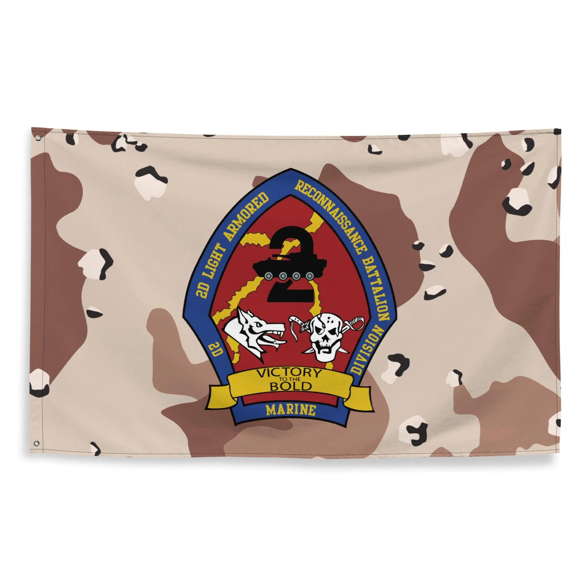 2nd LAR USMC Chocolate-Chip Camo Flag - Image 3
