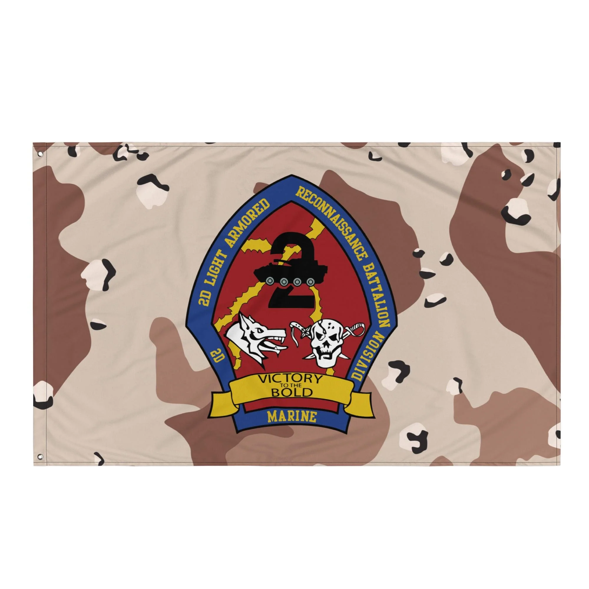 2nd LAR USMC Chocolate-Chip Camo Flag - Image 4