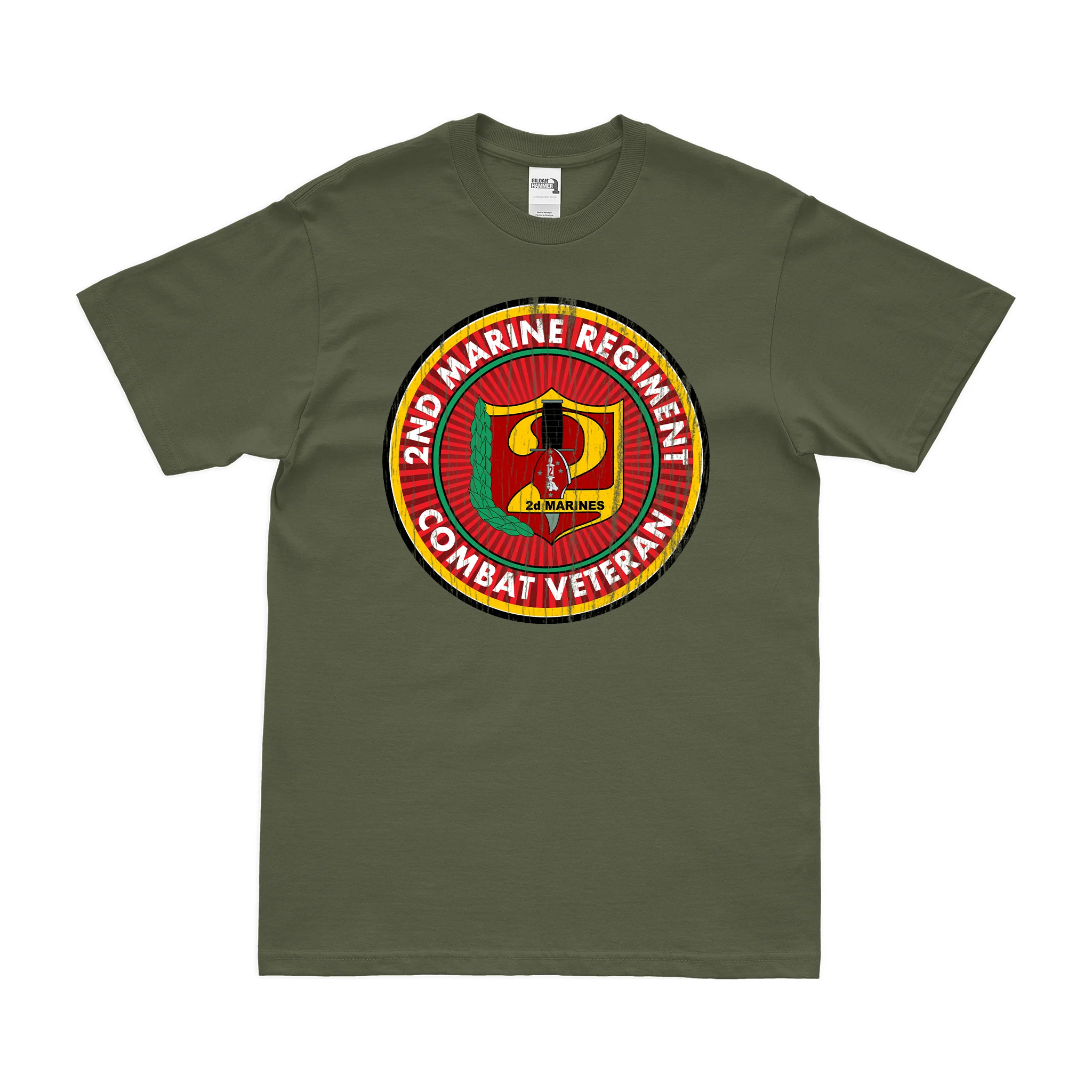 2nd Marine Regiment Combat Veteran T-Shirt - Image 3