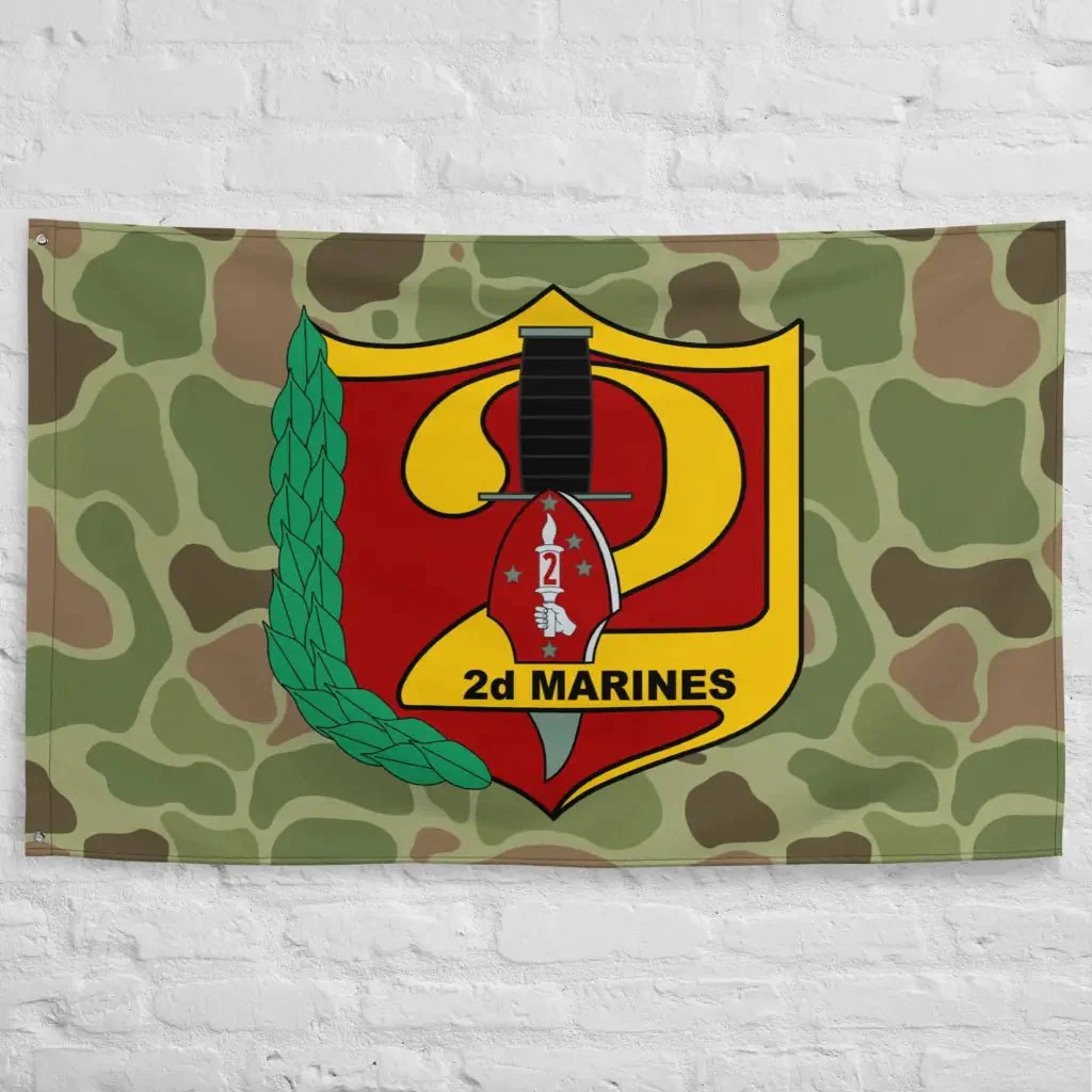 2nd Marine Regiment Frogskin Camo Flag - Image 5