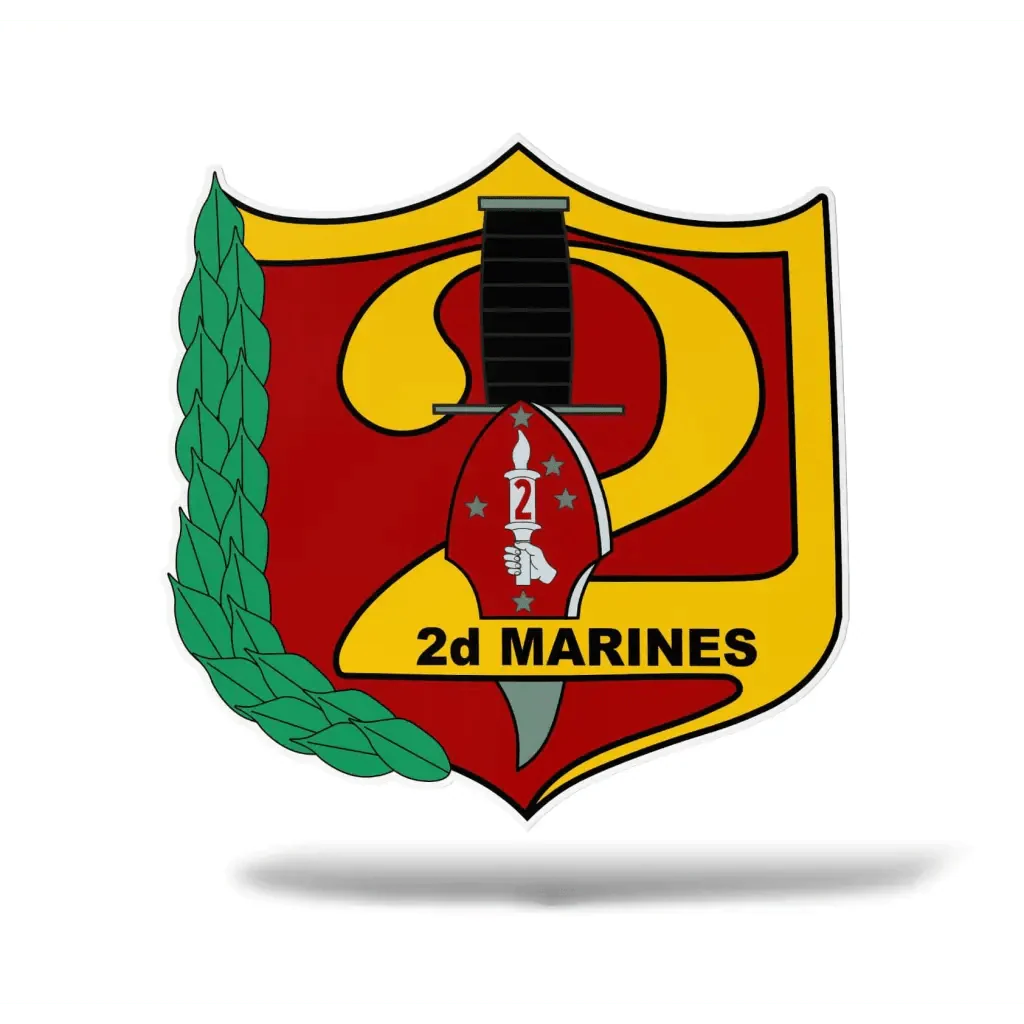 2nd Marine Regiment Vinyl Sticker Decal - Image 2