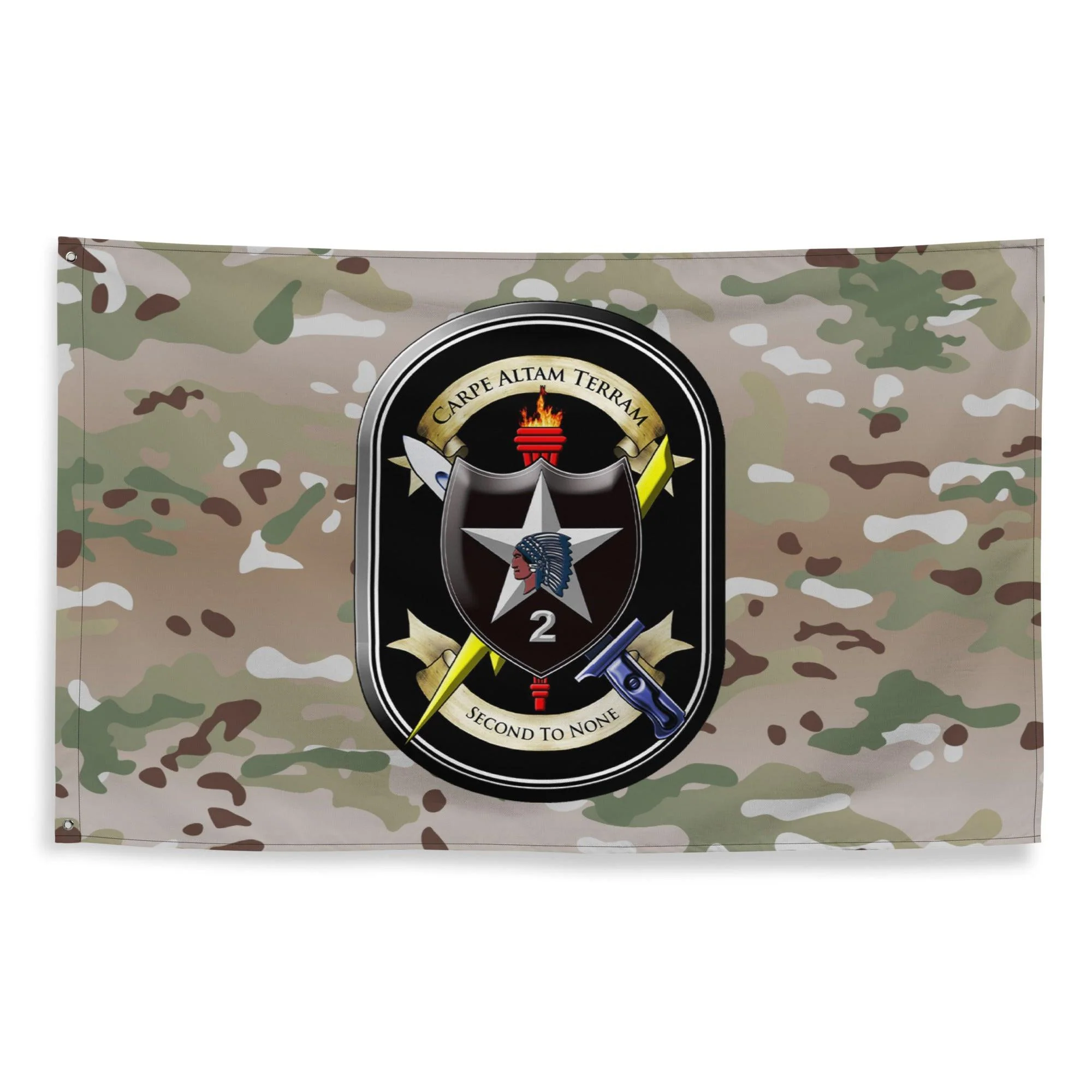 2nd SBCT 2d ID "Lancer Brigade" OCP Multicam Camo Flag - Image 4