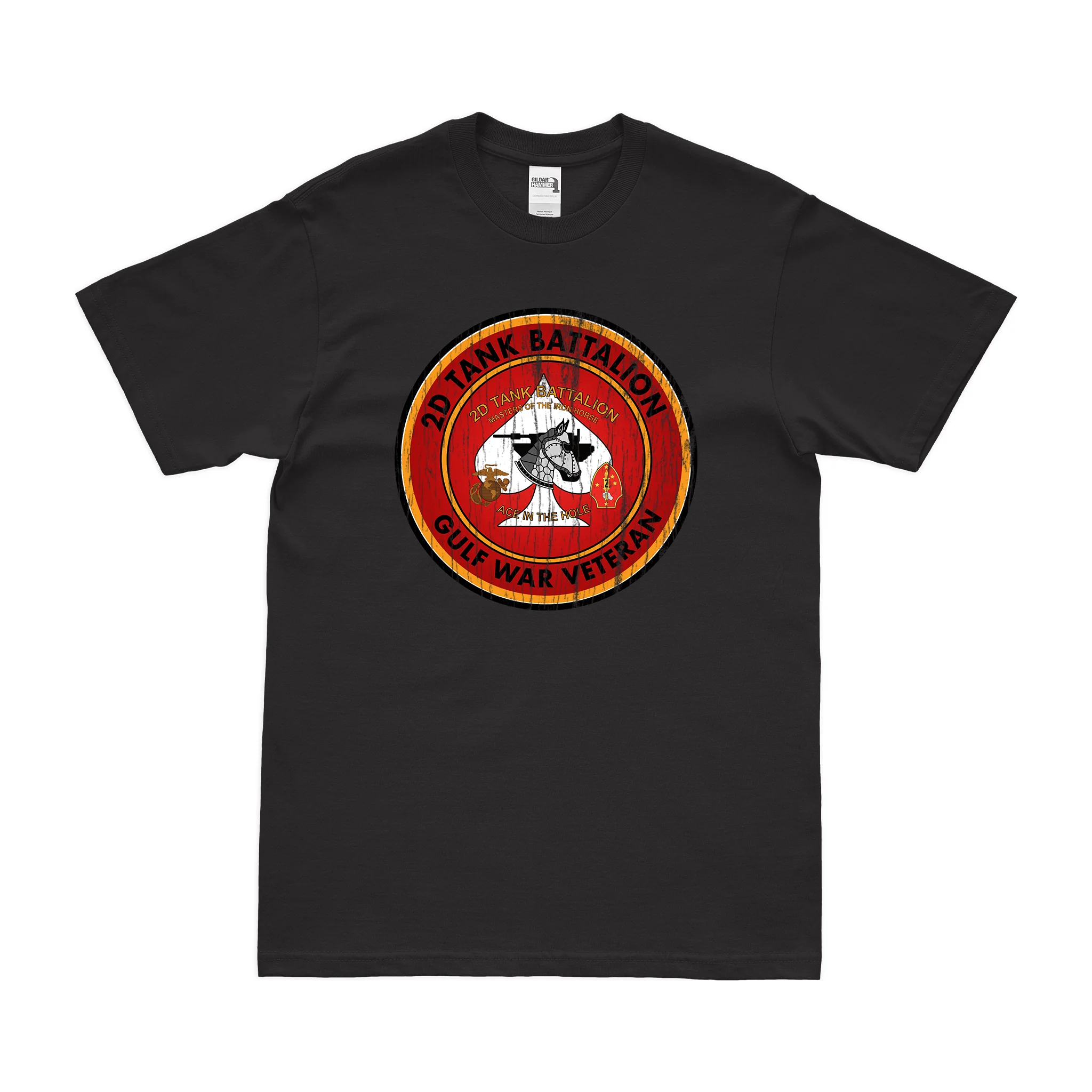 2nd Tank Battalion Gulf War Veteran USMC T-Shirt - Image 3
