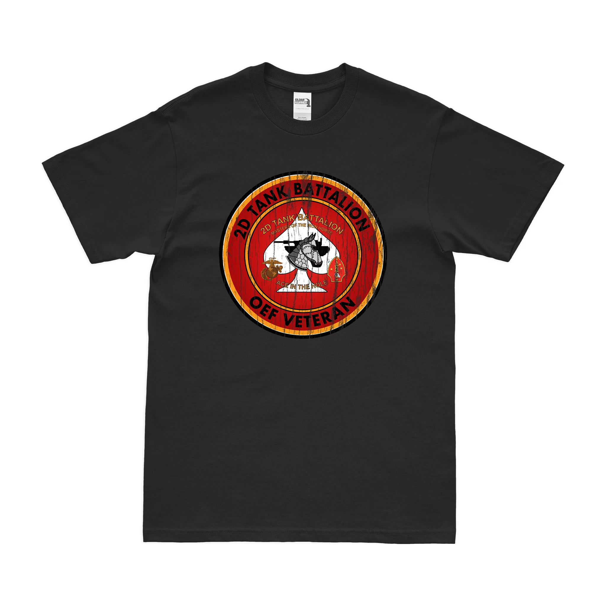 2nd Tank Battalion OEF Veteran USMC T-Shirt - Image 3