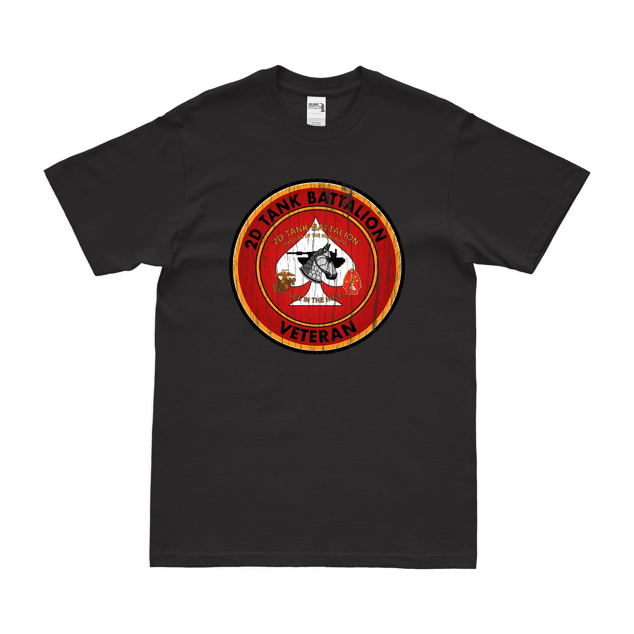 2nd Tank Battalion Veteran USMC T-Shirt - Image 3