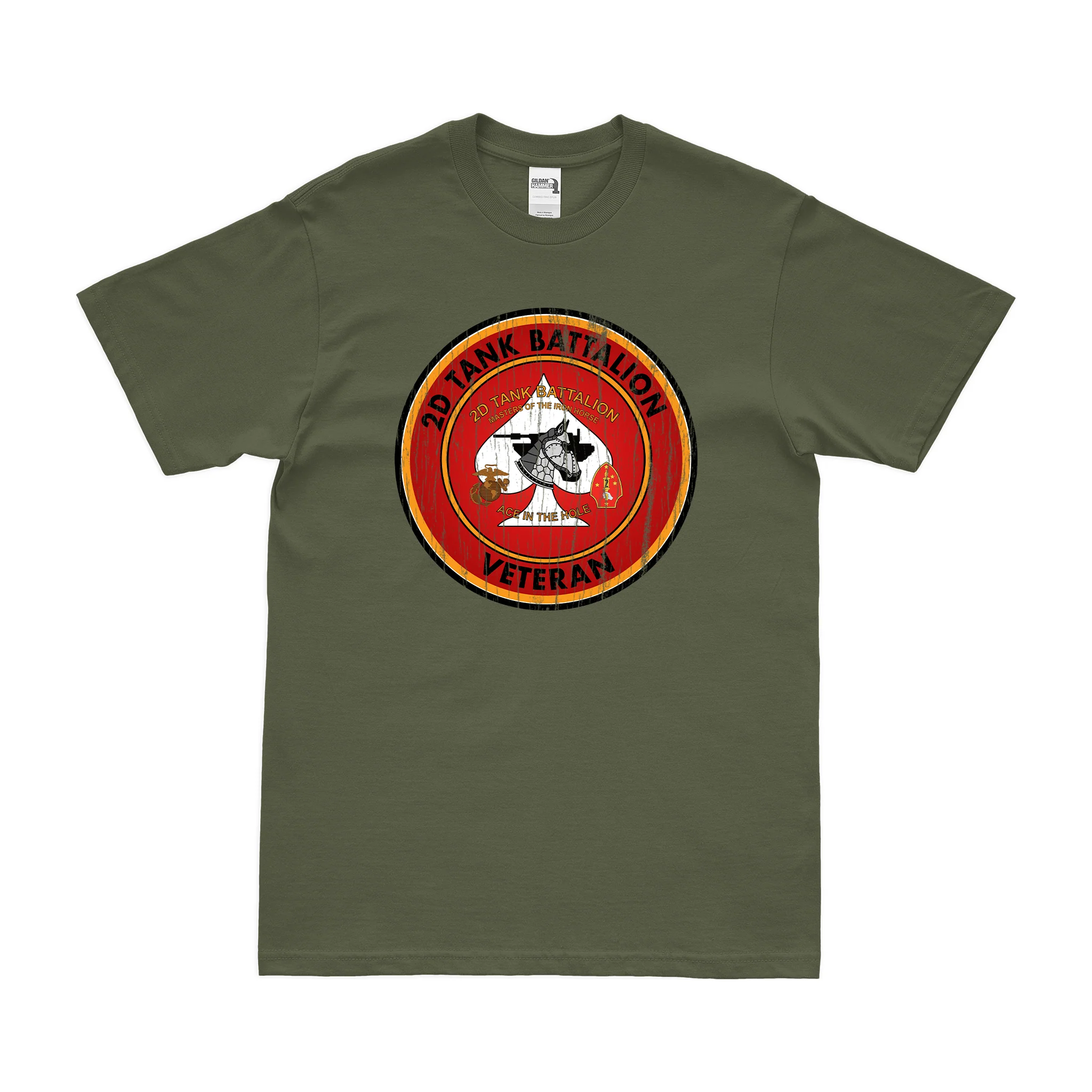 2nd Tank Battalion Veteran USMC T-Shirt - Image 4