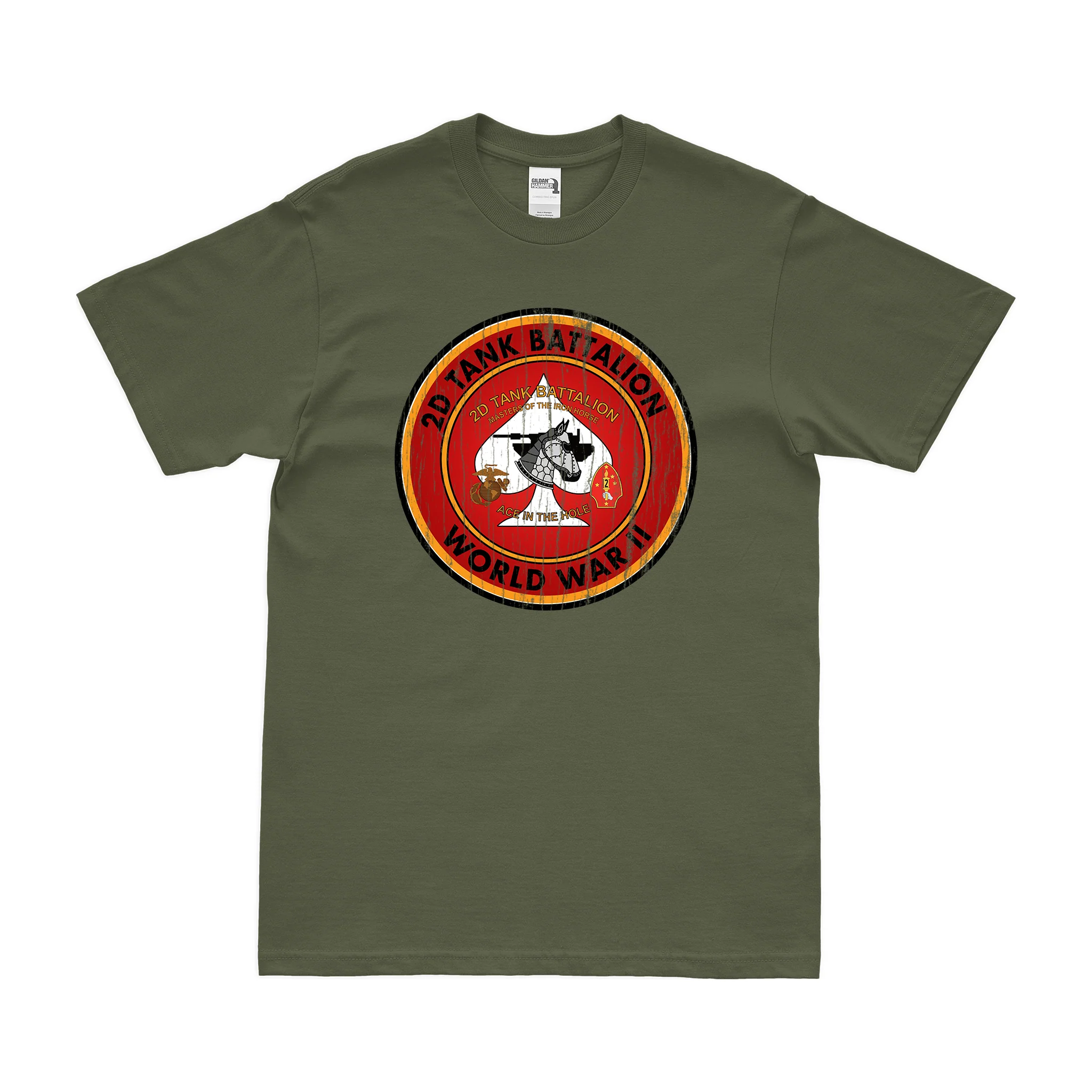 2nd Tank Battalion WW2 Legacy USMC T-Shirt - Image 4