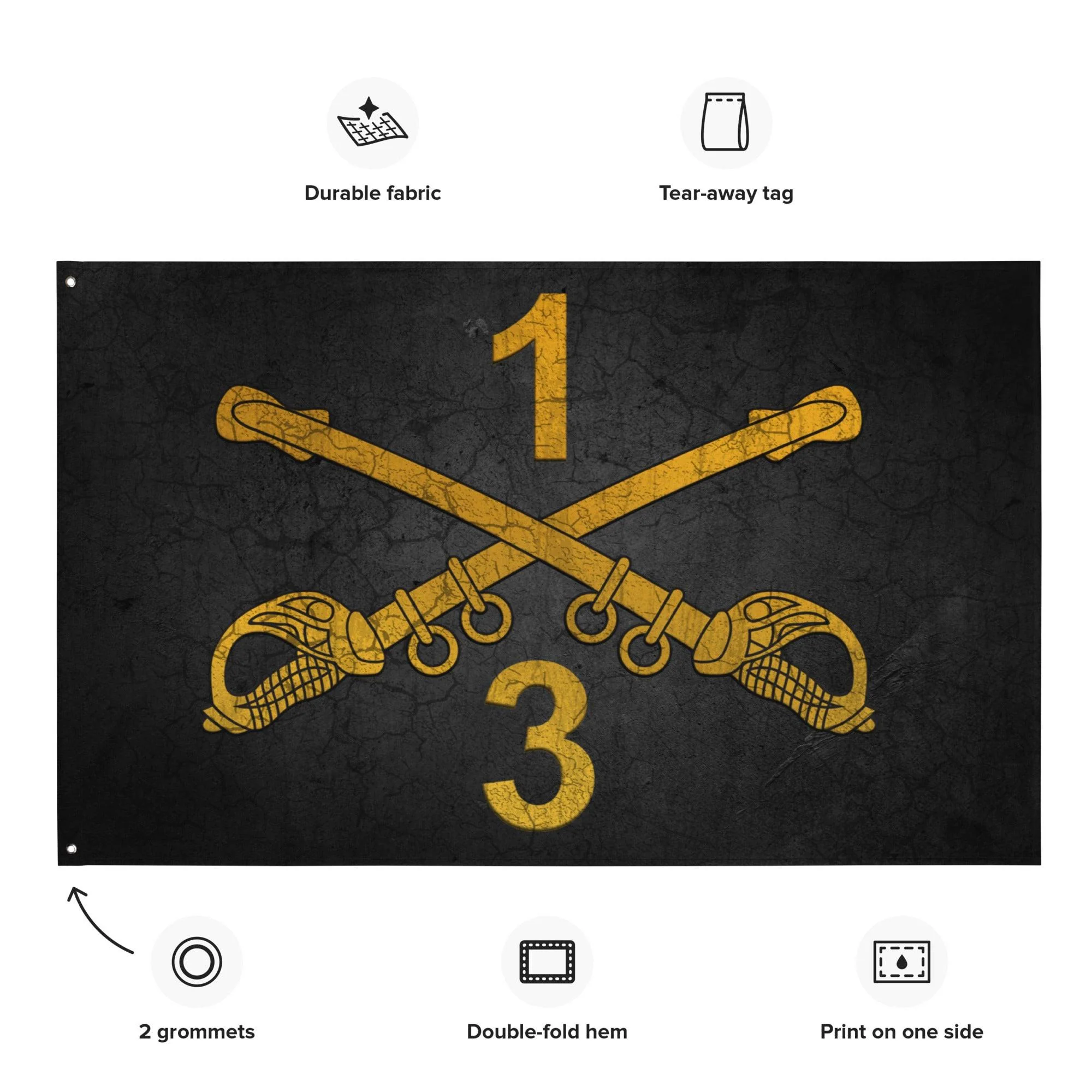 3-1 CAV Cavalry Sabers Black Flag - Image 2